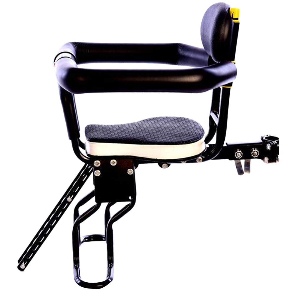 **Abaodam Front Mount Child Bike Seat - Safe & Comfortable Baby Bicycle Carrier for Mountain & Road Bikes - Durable Black Bike Accessories for Family Rides & Outdoor Adventures**