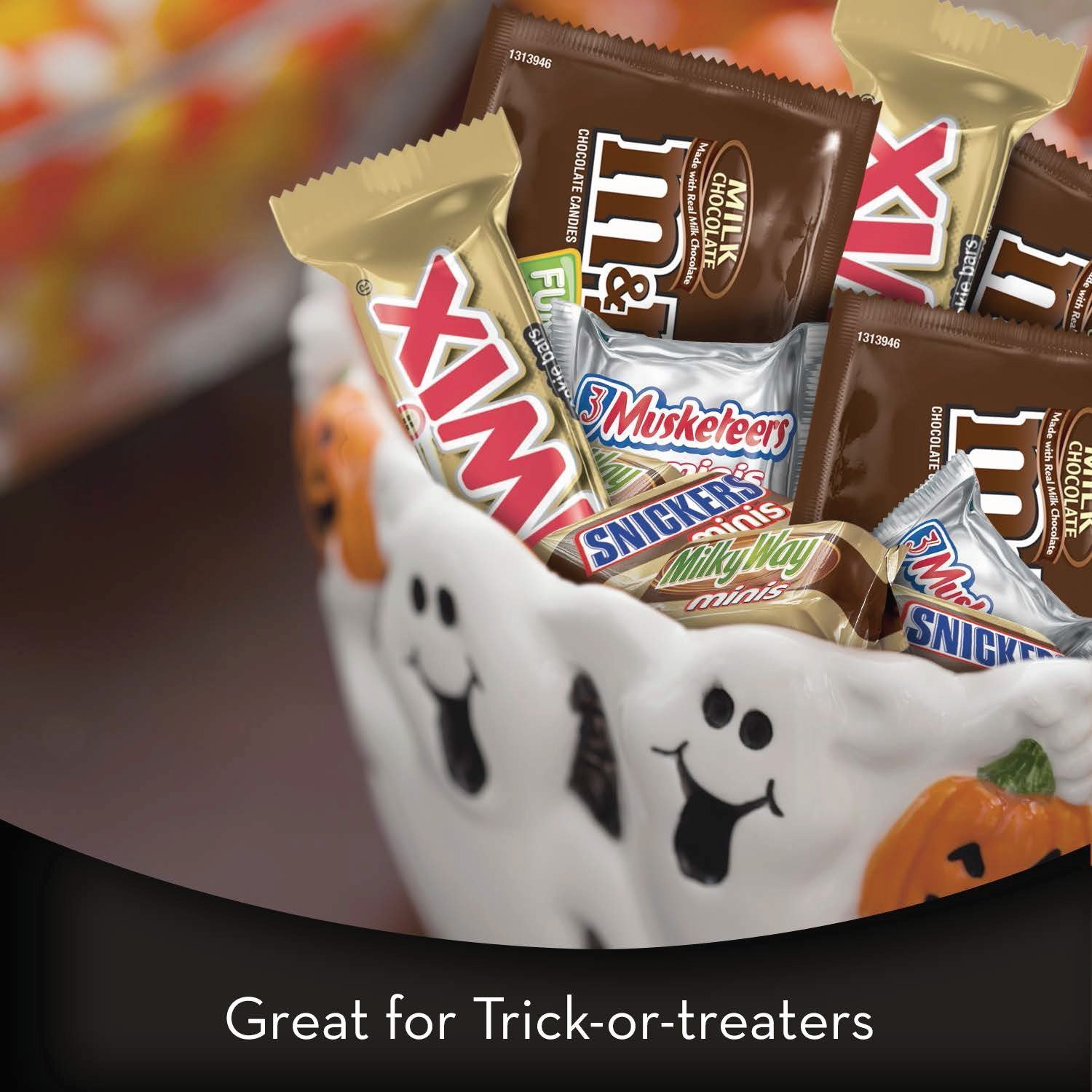 Mars Halloween Candy Mix - TWIX, SNICKERS, M&M'S (400pcs) for Parties & Treats