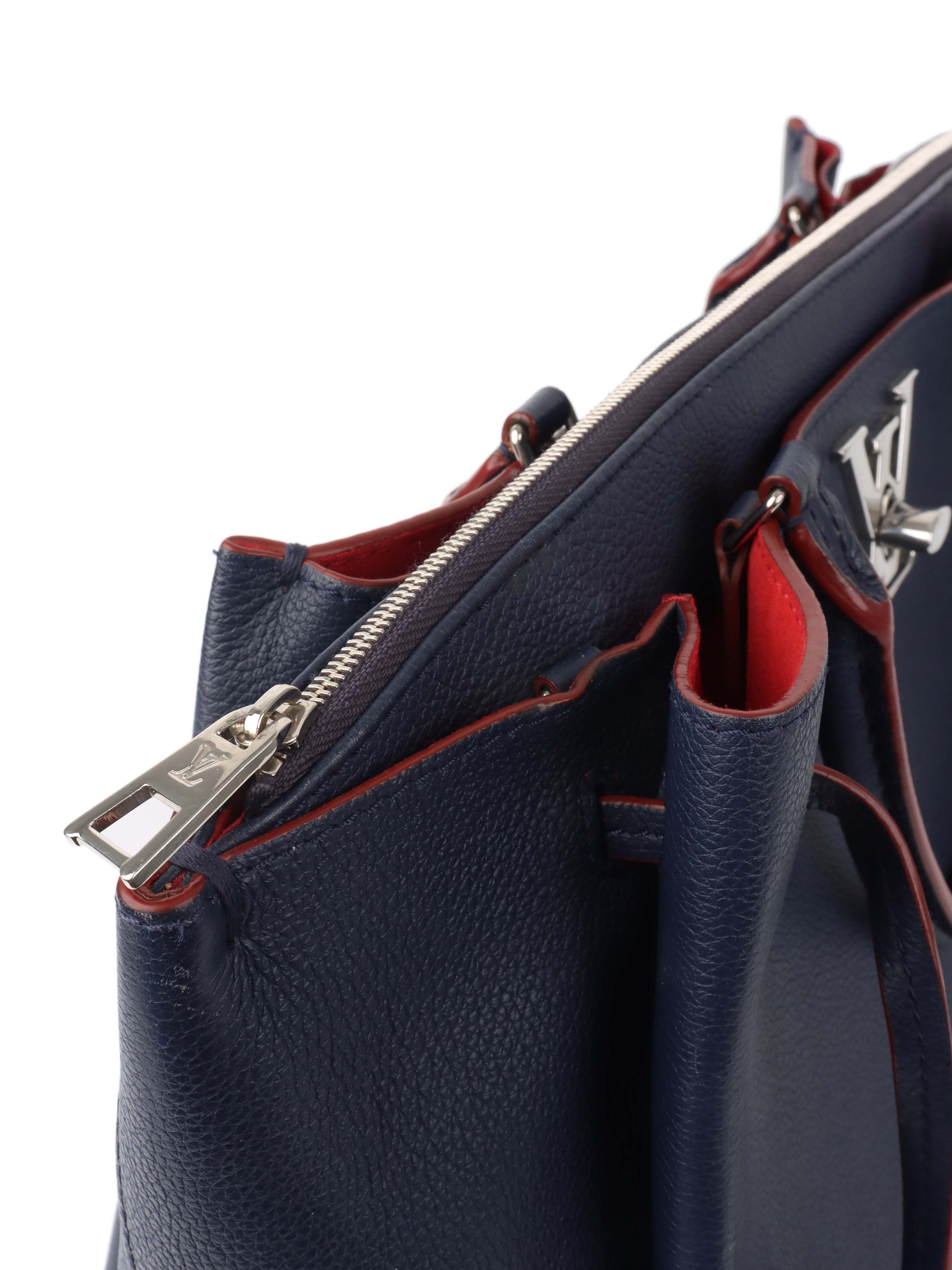 Authentic Louis Vuitton Locke Navy Crossbody Bag - Luxury Designer Handbag for Women | Perfect for Travel, Work & Evening Events