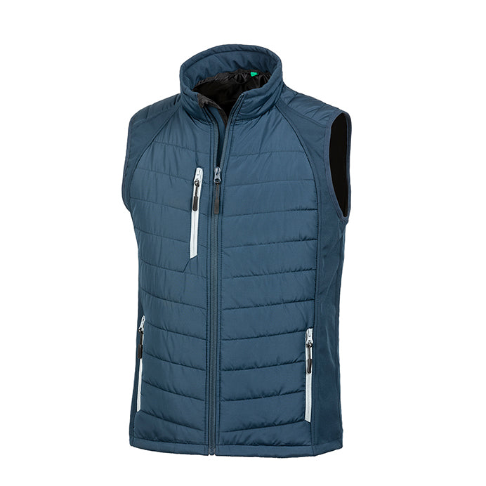 R238X Result Compass Padded Softshell Vest - Lightweight Insulated Gilet for Outdoor Hiking, Running & Winter Sports