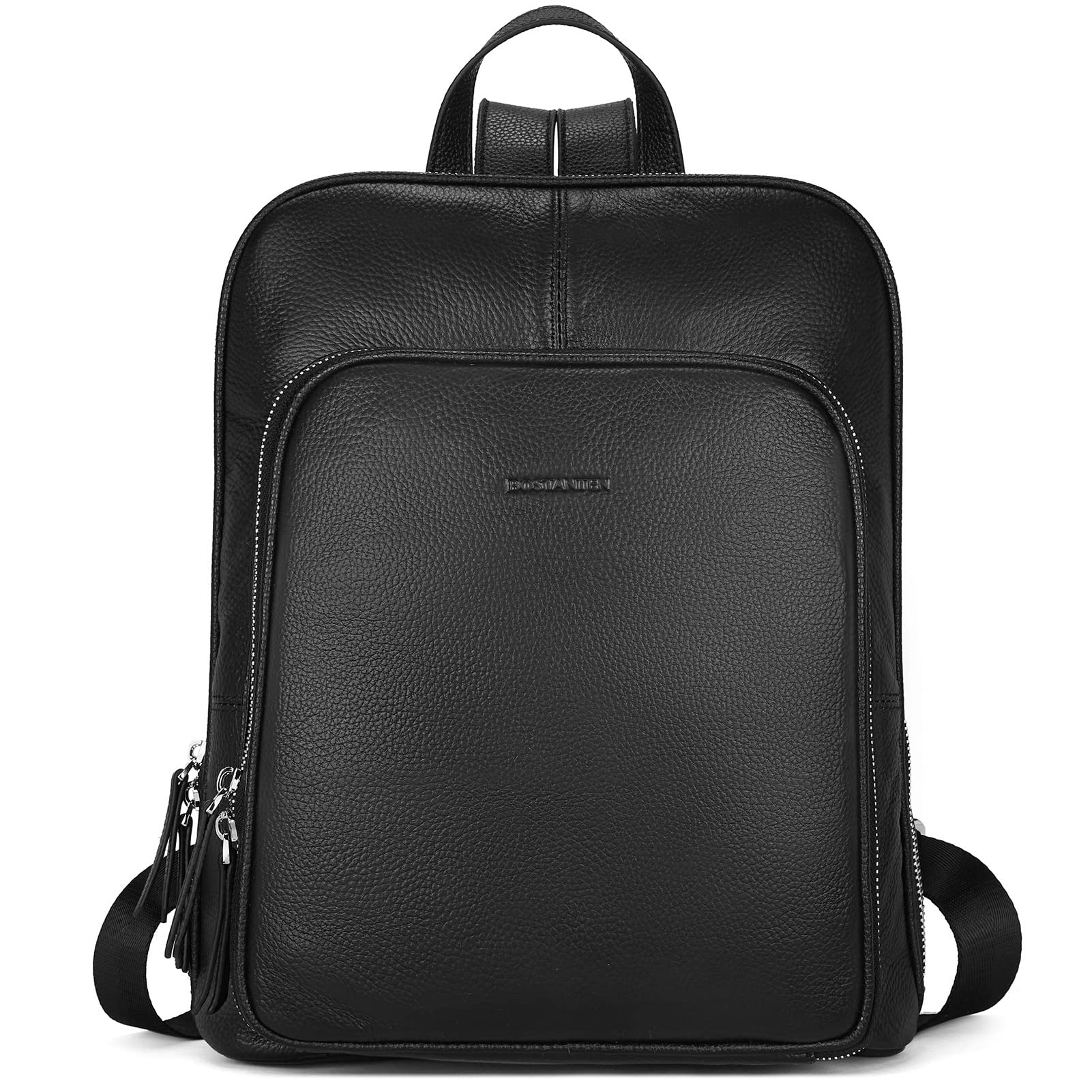 BOSTANTEN Genuine Leather Backpack Purse for Women - Stylish Laptop Backpack, College School Bag, Travel Backpack & Work Commuter Bag (Perfect for Work, School, Travel & Daily Use)