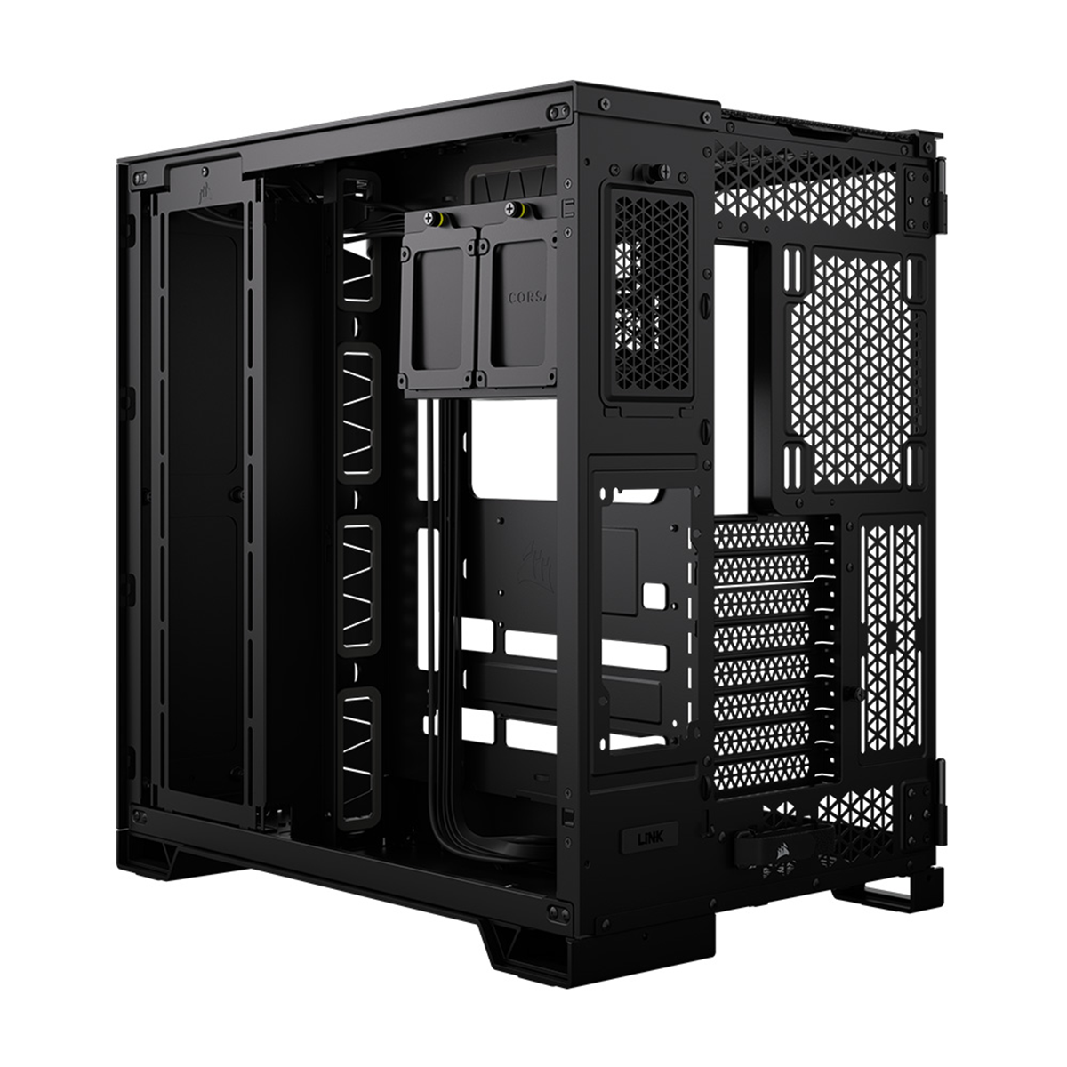 Corsair 6500X Mid Tower PC Case - Tempered Glass Side Panel, Black | High Airflow Gaming Computer Case for Custom Builds & Workstations