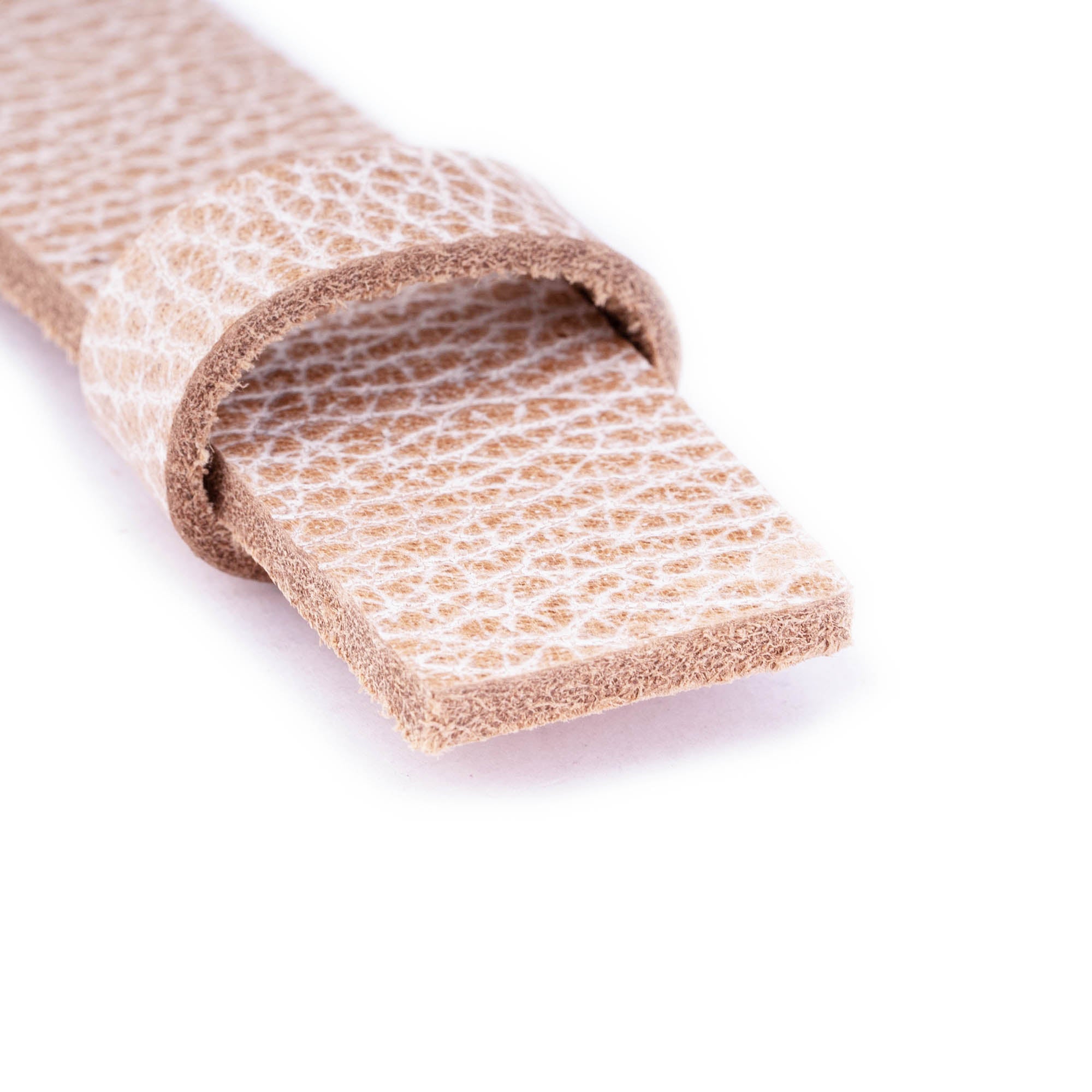 2.5 cm Beige Genuine Leather Belt Strap for Montblanc Buckles - Women's Replacement Accessory - Perfect for Office, Casual Wear & Gift Giving