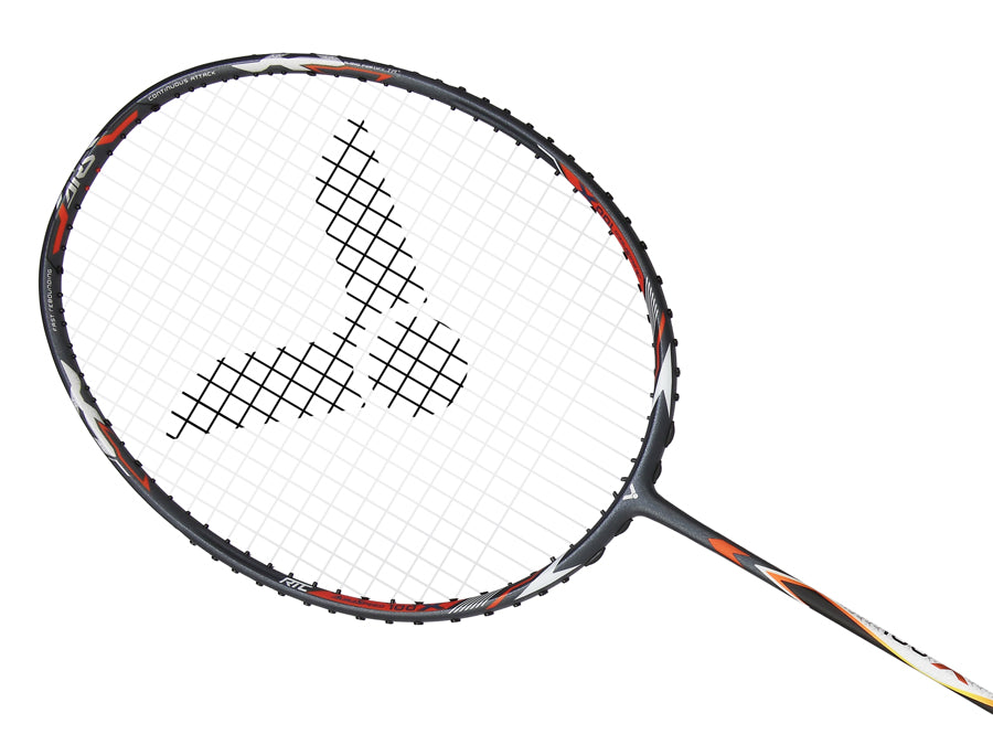 Victor Auraspeed 100X Badminton Racket (Gray) - Professional Grade Lightweight Racquet for Smash & Control - Perfect for Tournament Play & Training Sessions