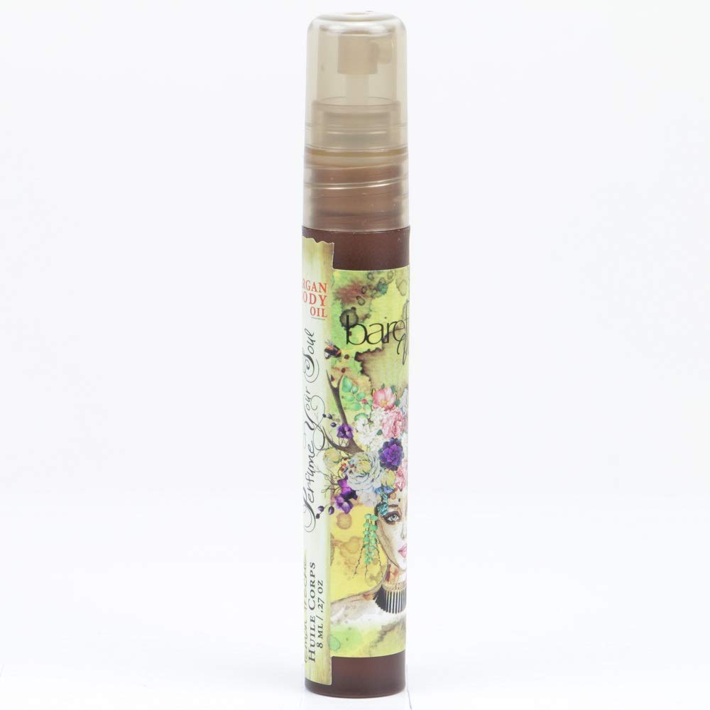 Travel Size Mini Argan Body Oil - 8ml (Lemon Scent) for On-the-Go Hydration | Perfect for Handbags, Gym & Airplane Travel
