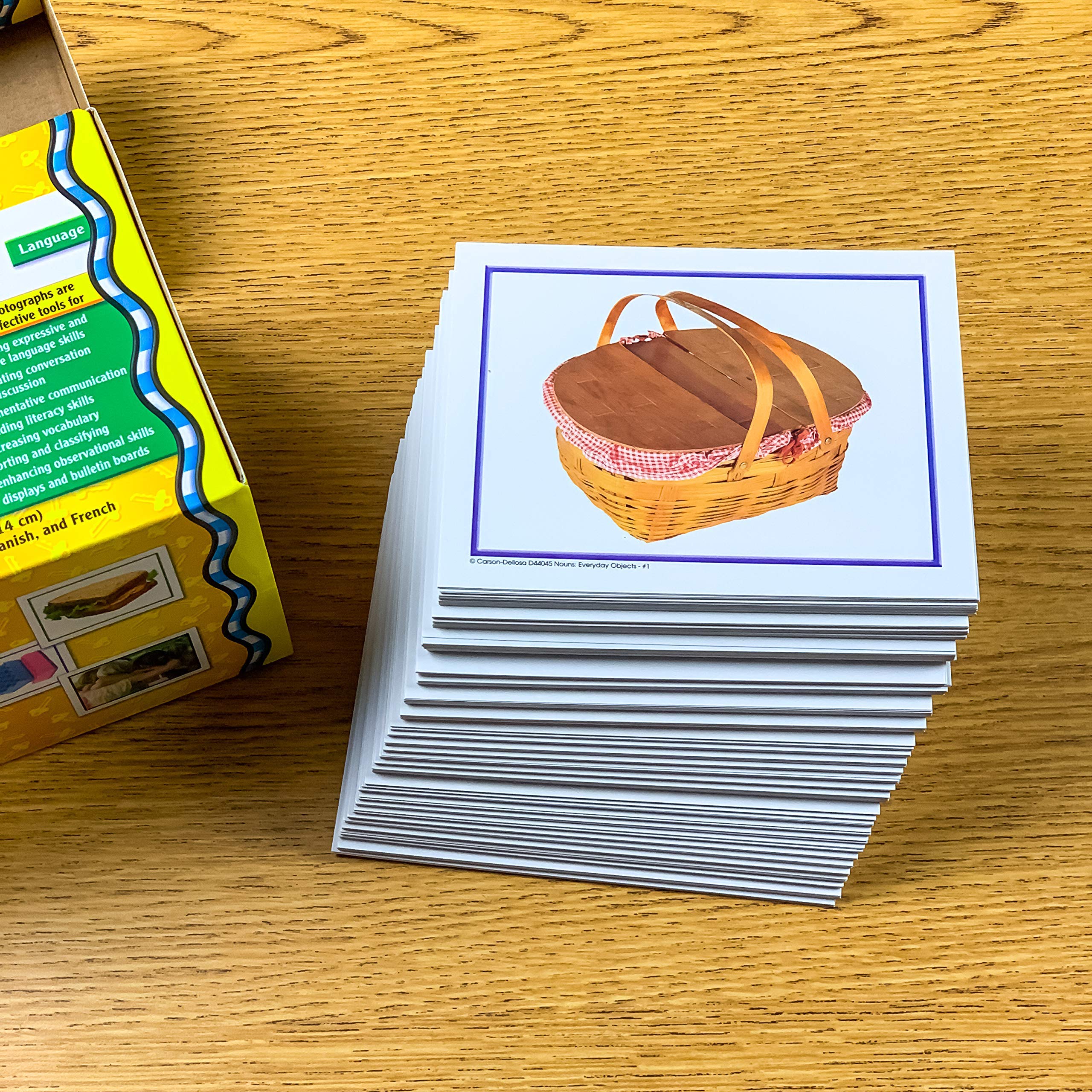 275 Vocabulary Flash Cards for Kids - Nouns, Verbs & Adjectives Learning Cards | Preschool, ESL & Special Needs Educational Resources | Classroom & Homeschool Language Games