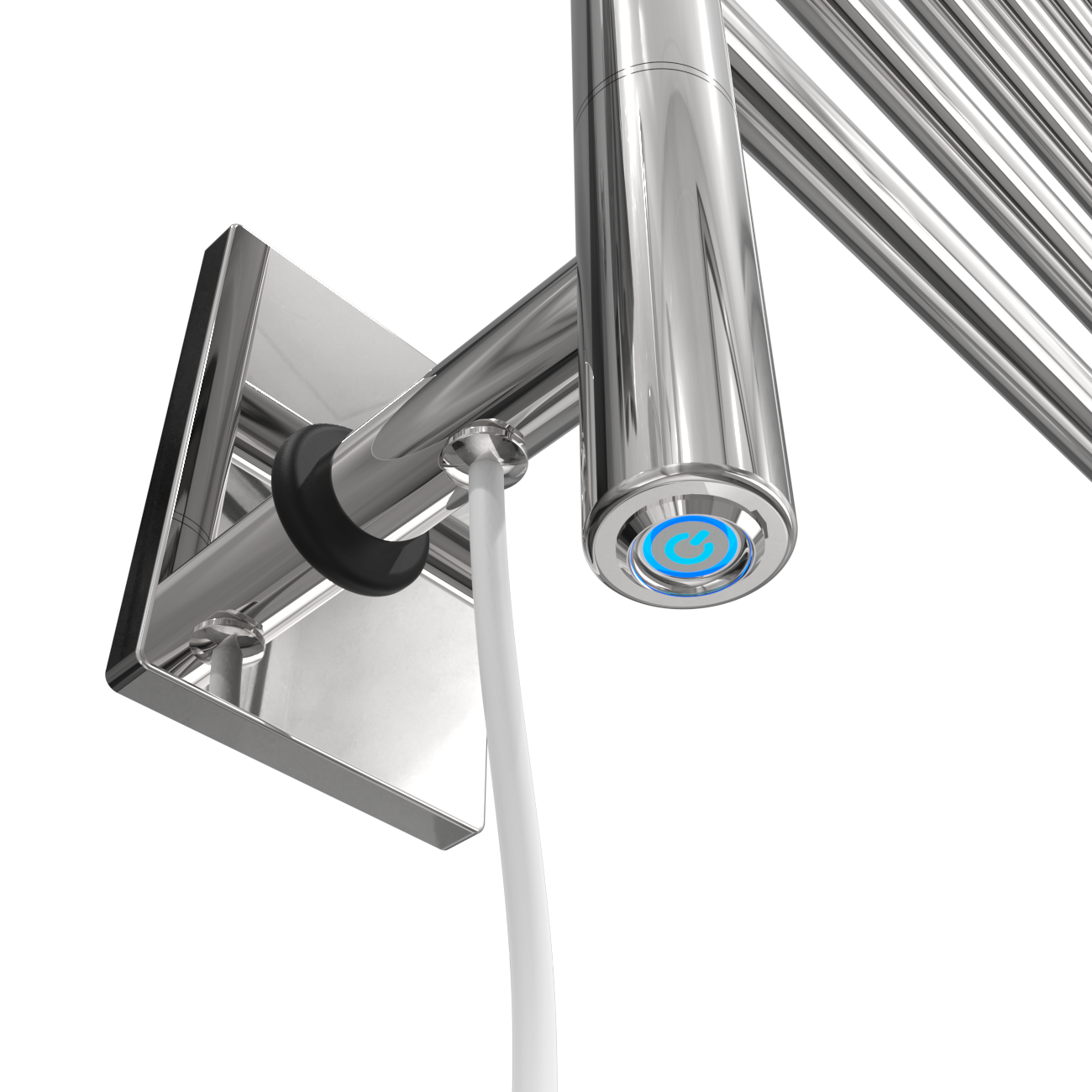Amba Swivel SL3 Loop Hardwired & Plug-in Combo Towel Warmer with 3 Looped Bars - 39.37
