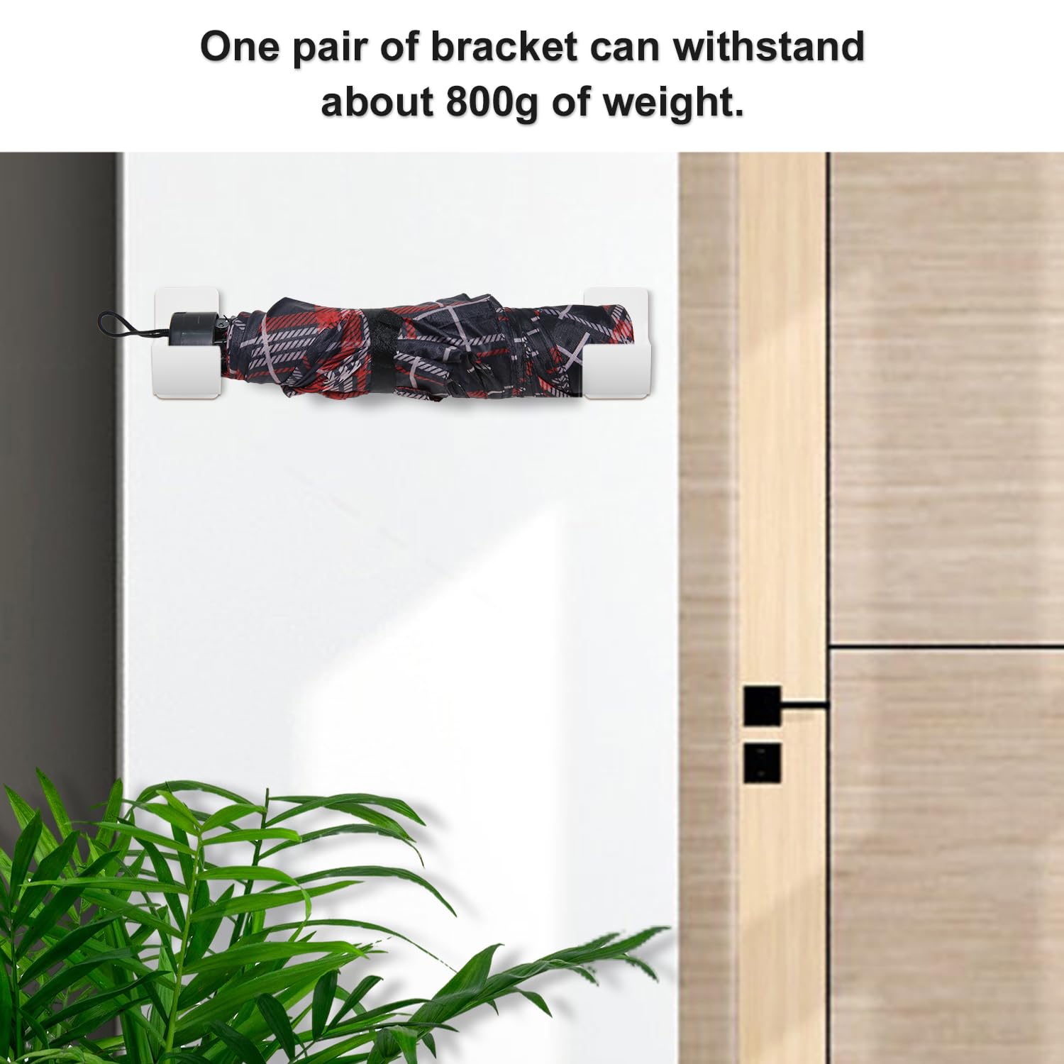 2 Pack Plastic Bag Holder Wall Mounted - No Punching Trash Bag Organizer & Dispenser for Kitchen, Bathroom, Pantry - White Grocery Bag Storage Solution for Home Organization & Space Saving