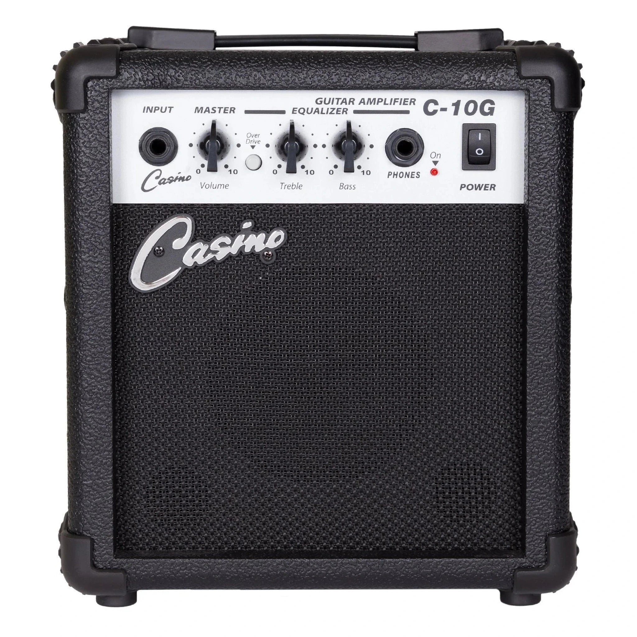 10 Watt Portable Guitar Amplifier for Practice & Small Gigs - Compact Casino Amp for Electric & Acoustic Guitars (Home, Studio, Travel)