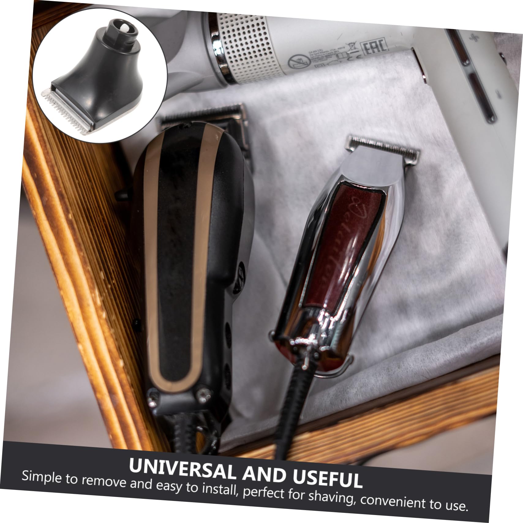 2 Pack Universal Replacement Shaver Heads for Men - Compatible with Most Electric Razors, Durable Plastic Shaving Accessories for Smooth & Comfortable Shave - Perfect for Travel, Home & Gym Use