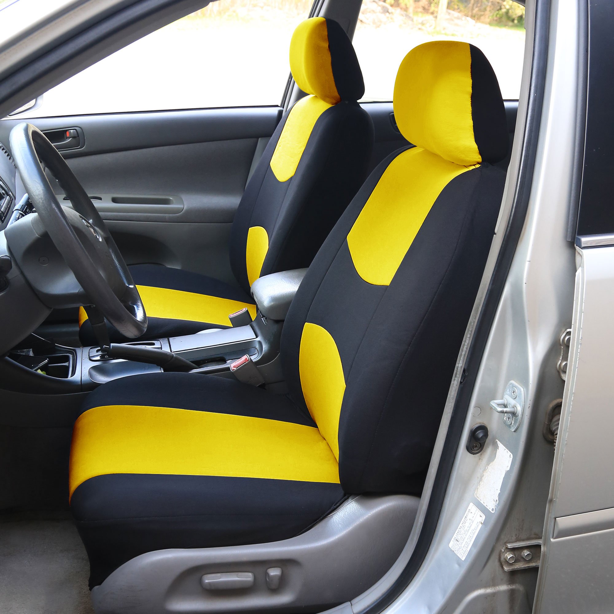 FH Group Universal Car Seat Covers - Full Set for Vans, Trucks & SUVs | Durable Interior Protection