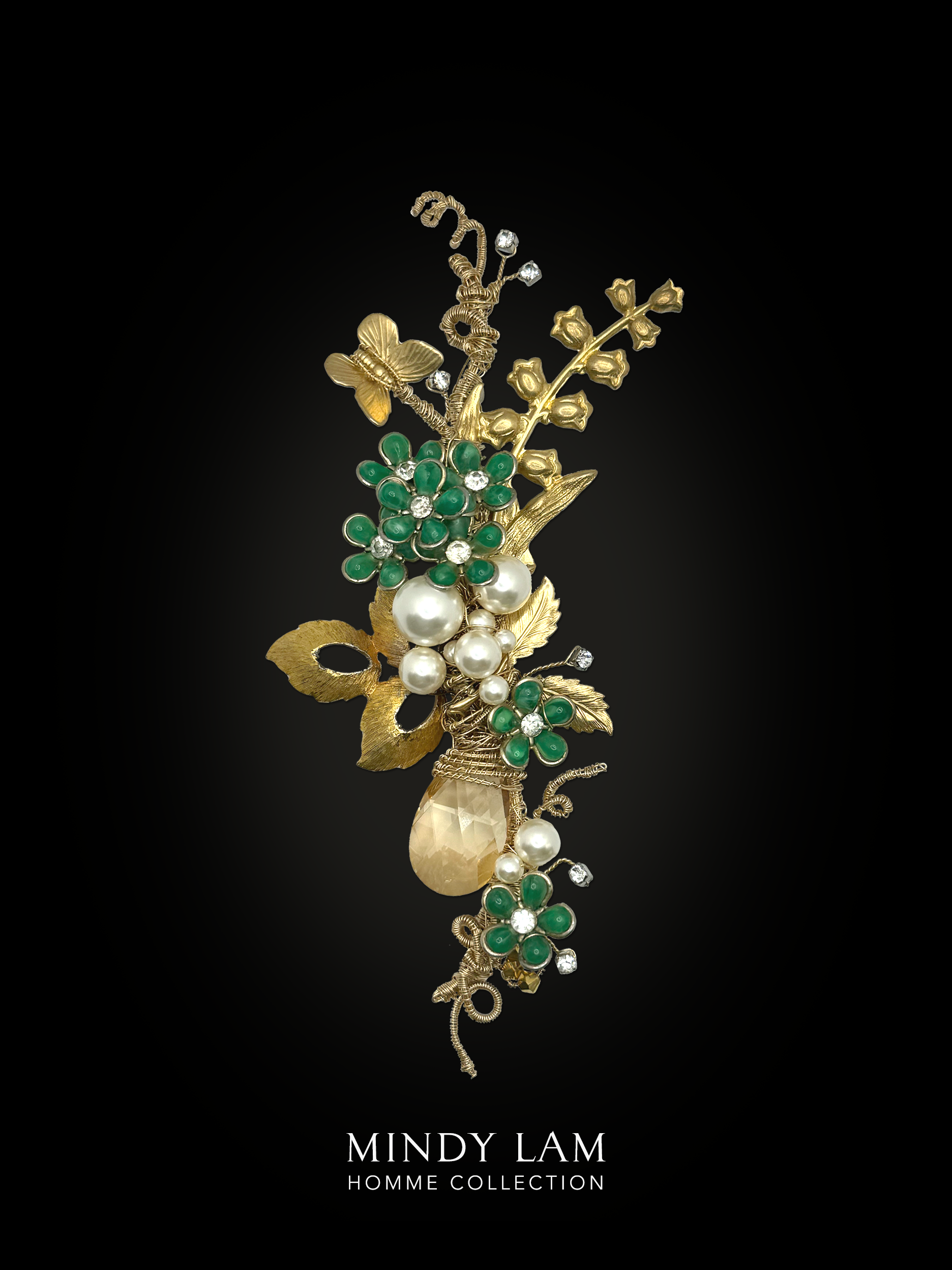 Stylish Men's Lapel Pin - Elegant Garden Flutters Design | Perfect for Suits, Blazers & Formal Events