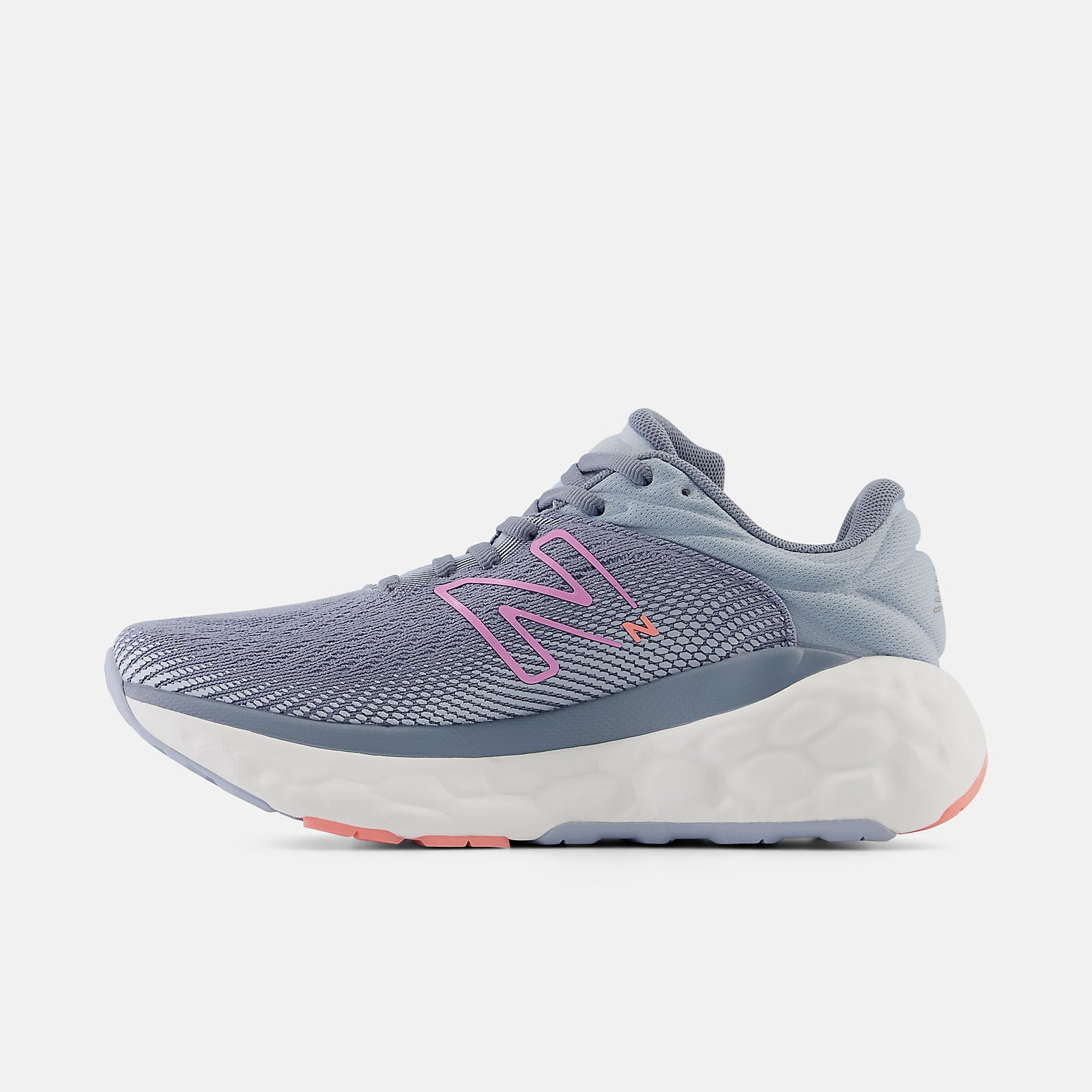 New Balance Women's Fresh Foam X 840v1 Running Shoes - Lightweight & Cushioned for Comfort (Arctic Grey/Raspberry) | Perfect for Jogging, Gym Workouts & Daily Walking