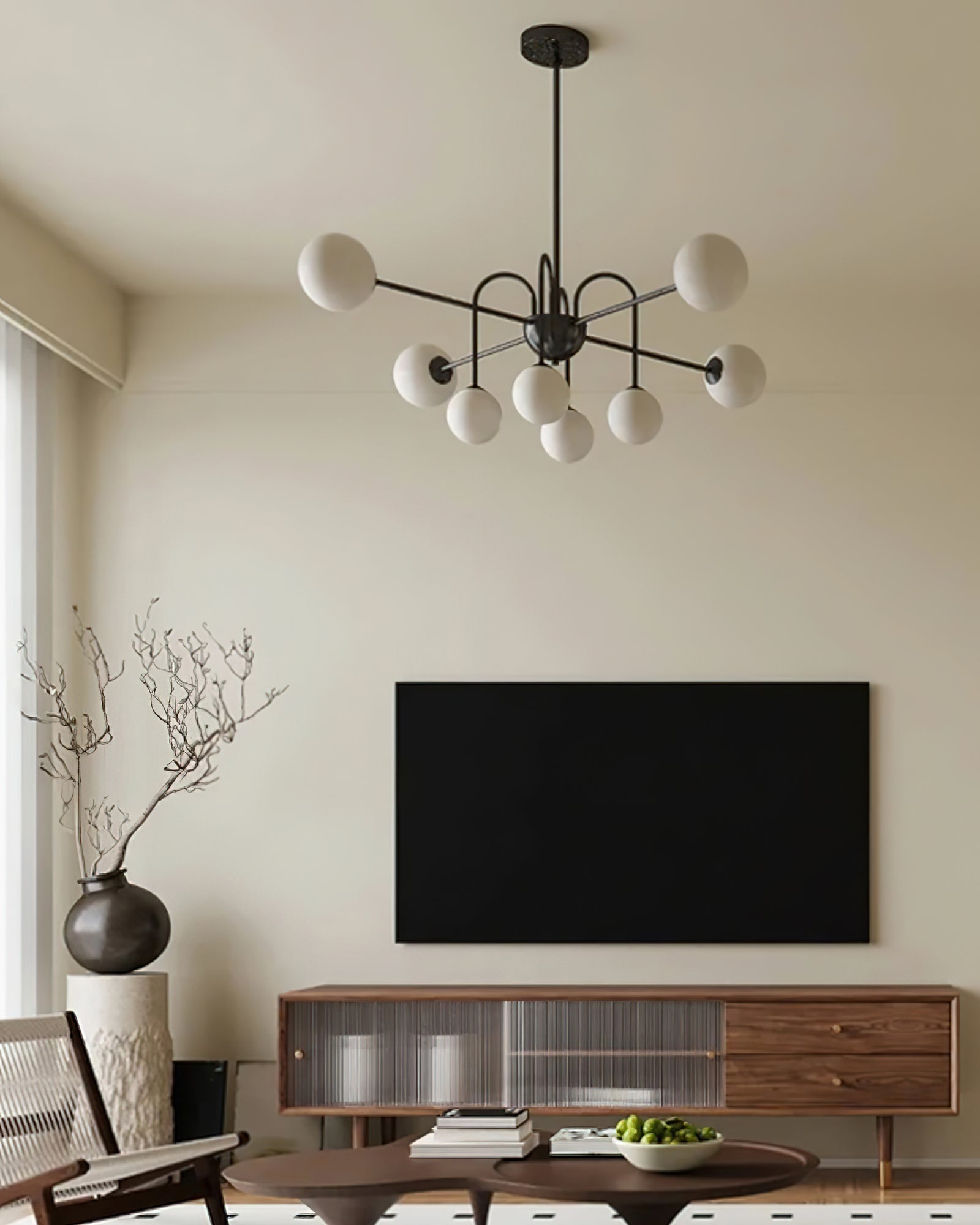 Hayes Bubble Chandelier - Modern Glass Ceiling Light Fixture for Dining Room, Living Room & Bedroom | Elegant Lighting Decor for Home & Office