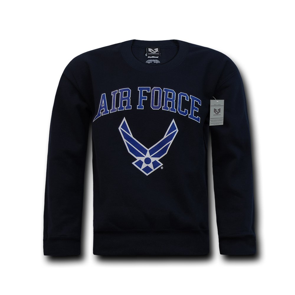Rapiddominance Air Force Crewneck Sweatshirt - Premium Cotton Pullover for Men & Women - Casual Streetwear & Military Style Fashion - Perfect for Gym, Workout & Everyday Wear