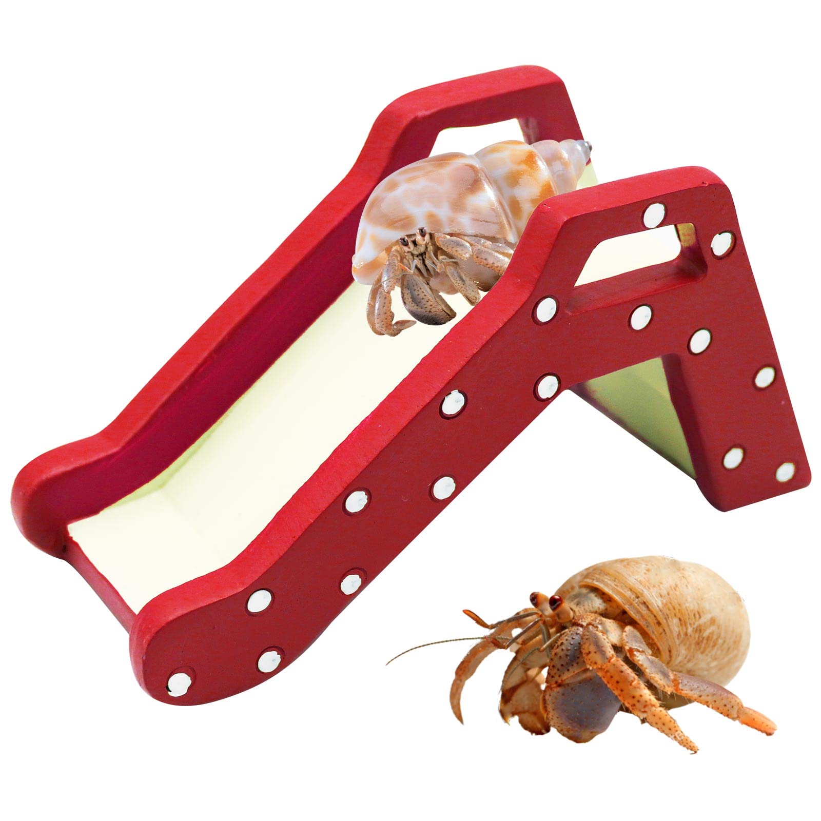 Hermit Crab Climbing Ladder Bridge - Durable Resin Reptile Climbing Toy for Small Pets - Cage & Tank Accessory for Hermit Crabs, Hamsters, Rats - Perfect for Climbing Exercise & Habitat Enrichment