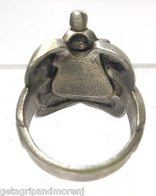 Vintage 1948 Roy Rogers Western Saddle Ring - Nickel Silver - Excellent Condition - Rare Collectible - Perfect for Cowboy Style & Western Fashion Enthusiasts