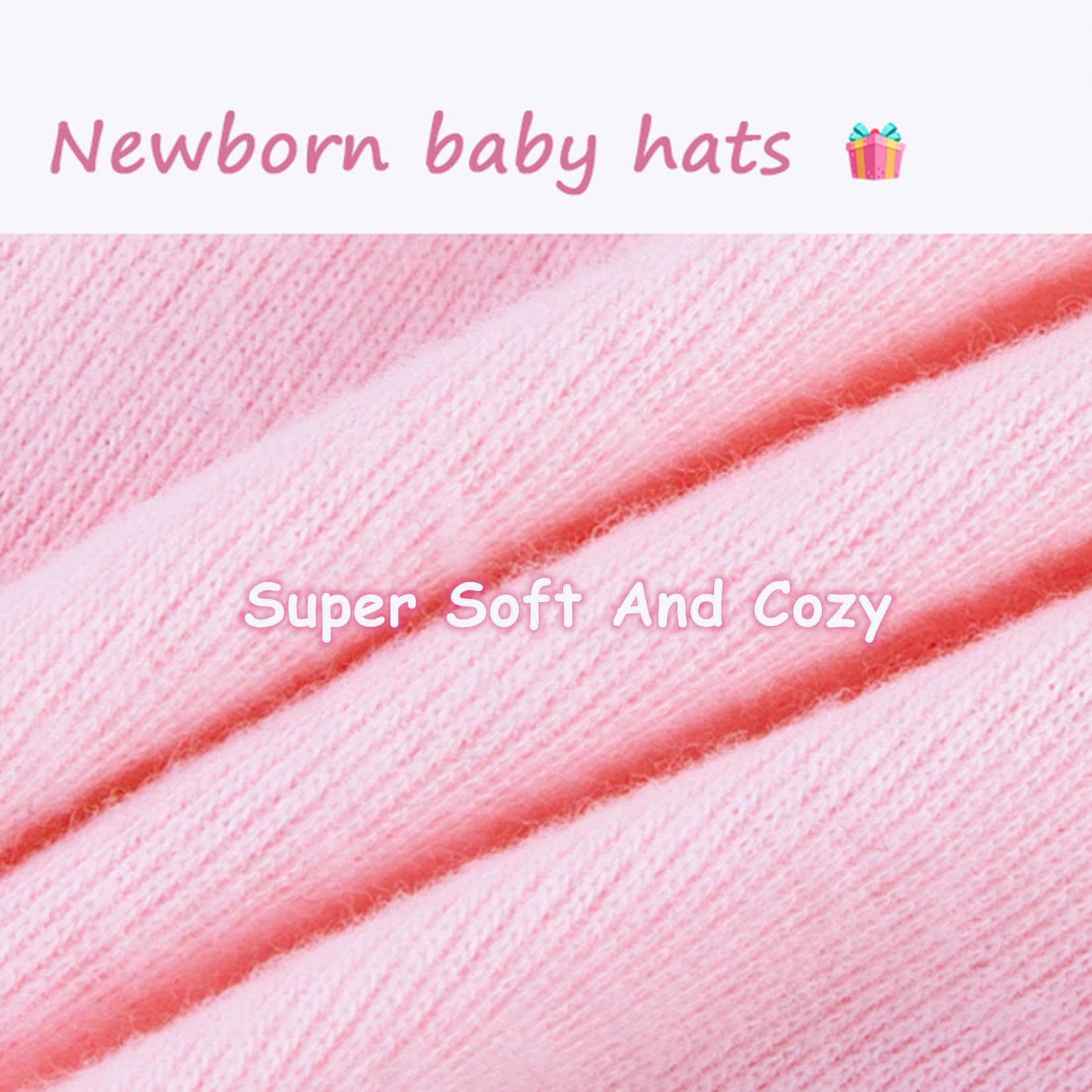 Century Star Newborn Baby Girl Bow Headbands & Mittens Set - Soft Infant Beanie Hats for Halloween, Christmas & Photo Shoots - Cute Baby Accessories for Newborn Photography & Holiday Outfits