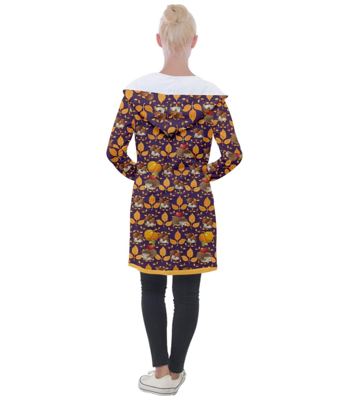PattyCandy Women's Long Sleeve Hooded Cardigan Sweater - Cozy Fall & Winter Knit Jacket with Pockets, Space Galaxy Print, Turkey Style - Perfect for Autumn Layering, Casual Outfits & Outdoor Activities