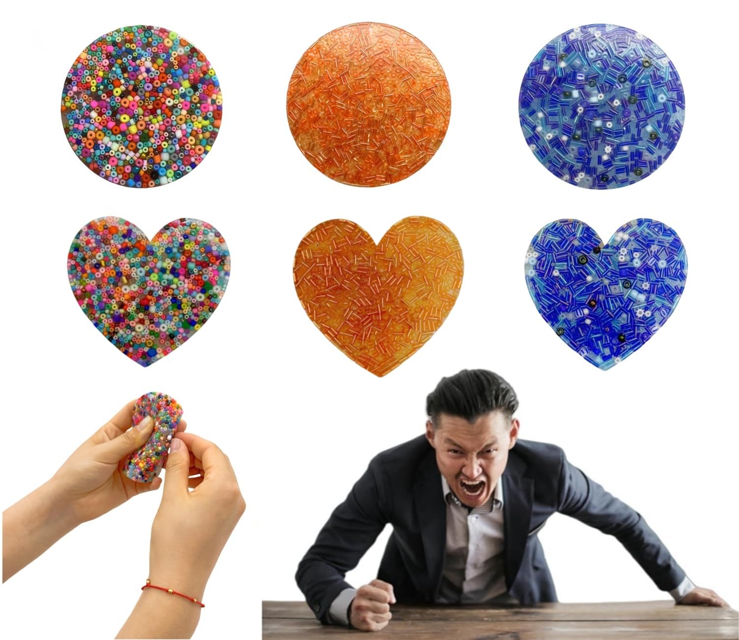Skin Picking Fidget Toys for Adults - Anxiety & Stress Relief Sensory Toys for Dermatillomania & Trichotillomania - Perfect for Office, Travel, and Home Relaxation