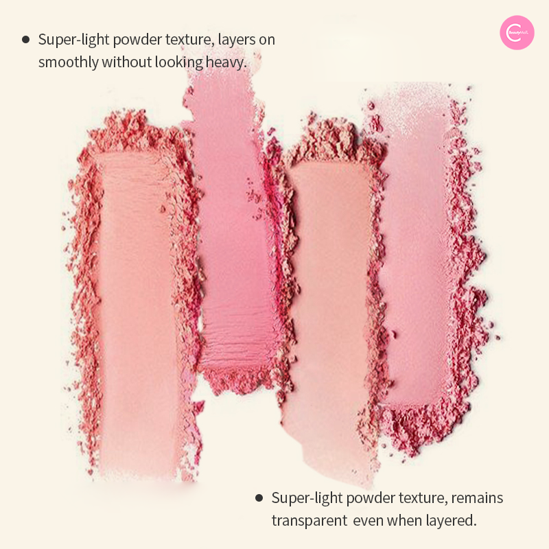 CARMELA 6-Color Embossed Highlighter & Blush Palette - Buildable Pigment for Contouring, Strobing & Cheek Color - Perfect for Everyday Makeup & Special Occasions