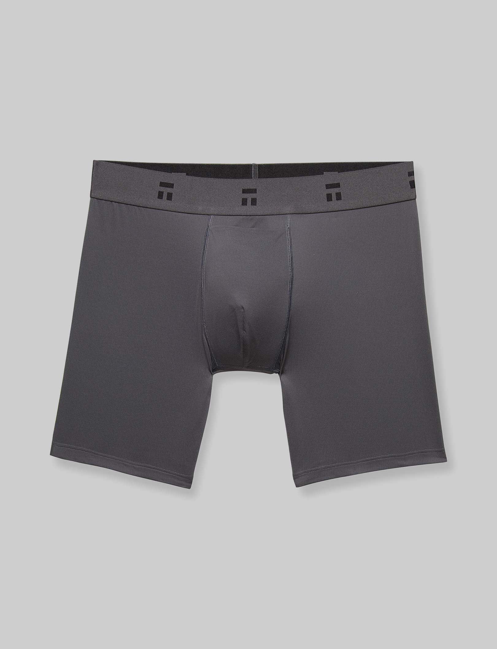 Breathable Air Mid-Length Boxer Briefs - 6 Pack for Men | Comfortable & Moisture-Wicking Underwear for Workout, Travel & Daily Wear