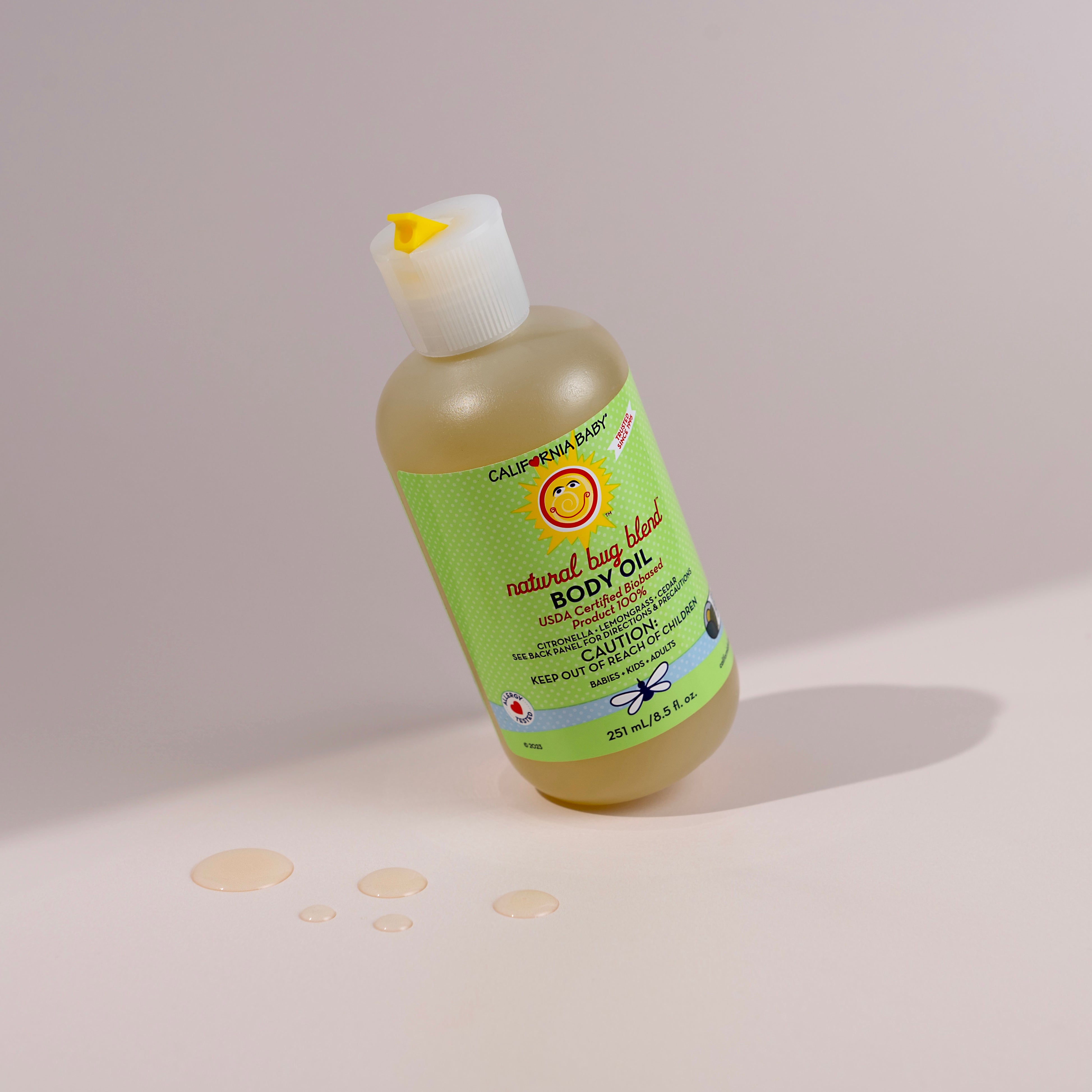 Natural Bug Blend™ Body Oil - Organic Insect Repellent & Moisturizing Skin Care for Outdoor Activities, Camping & Hiking