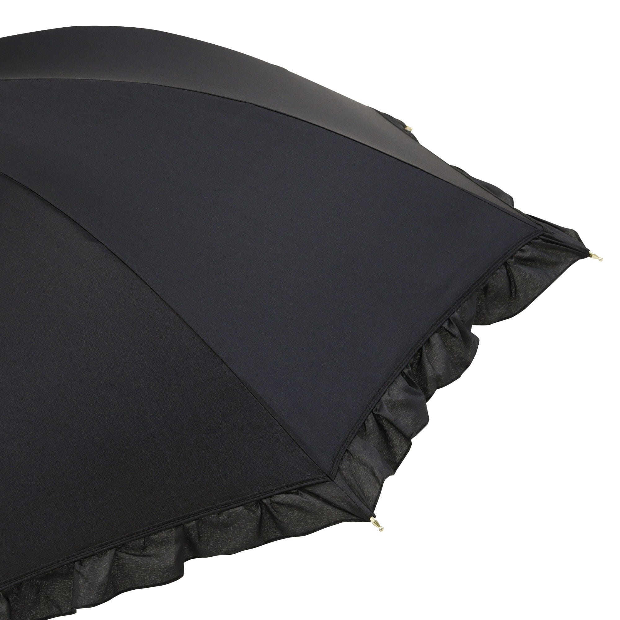 Classic Frill Long Umbrella - Waterproof Windproof Compact Travel Umbrella for Women & Men - Perfect for Rainy Days, Commuting, and Outdoor Activities
