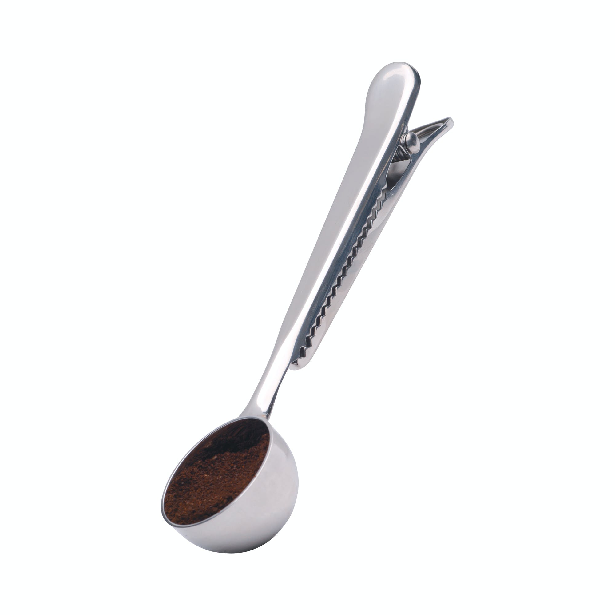 Le'Xpress Premium Stainless Steel Coffee Scoop & Bag Clip - Perfect for Measuring Coffee Grounds and Keeping Food Fresh in Kitchen, Camping, or Travel