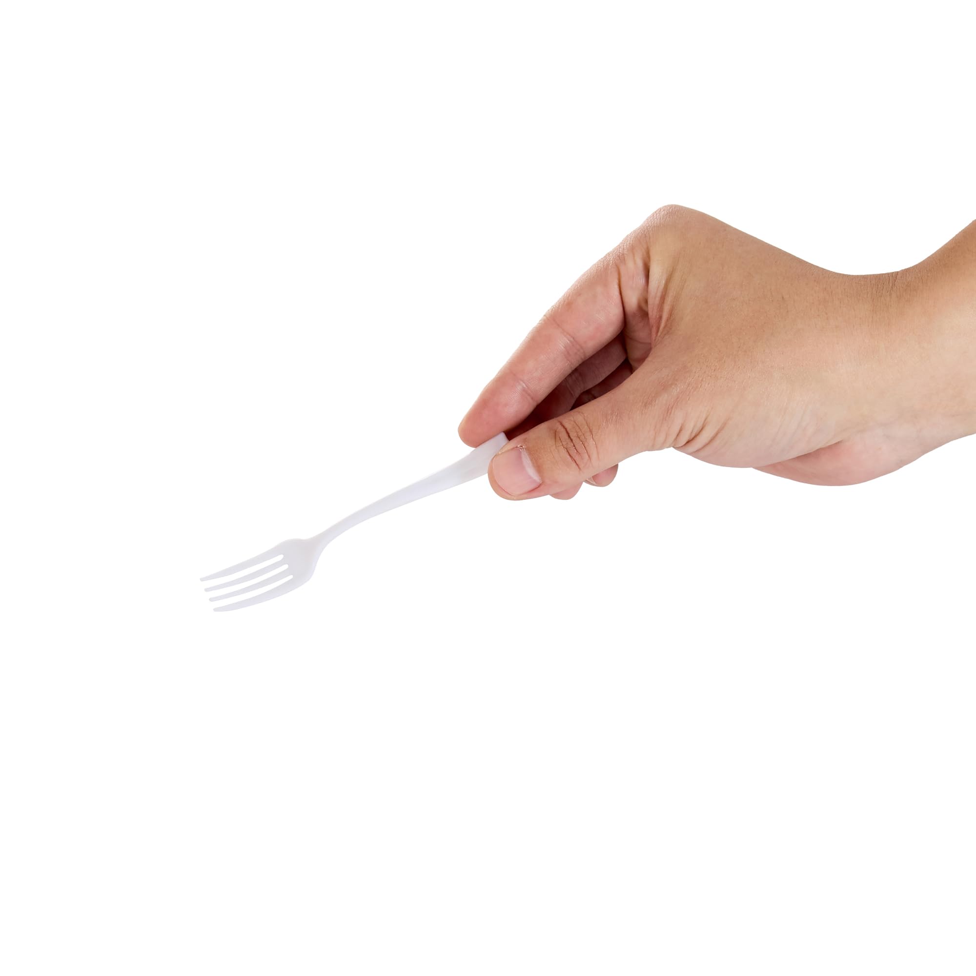 500-Pack 4 Inch Disposable Mini Forks - Heavy-Duty White Plastic Appetizer Forks for Hors D'oeuvres, Desserts, Samples | Perfect for Parties, Weddings, Catering & Events