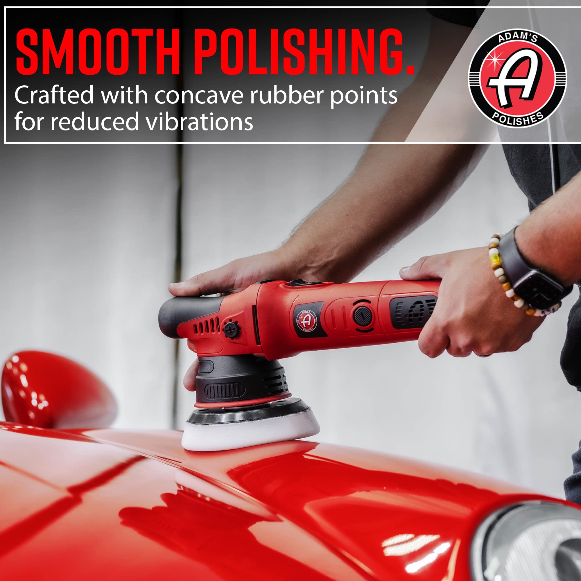 Adam's 9mm Dual Action Car Polisher & Buffer - Professional Car Scratch Remover Kit for Auto Detailing | Perfect for Car Enthusiasts & Professional Detailers