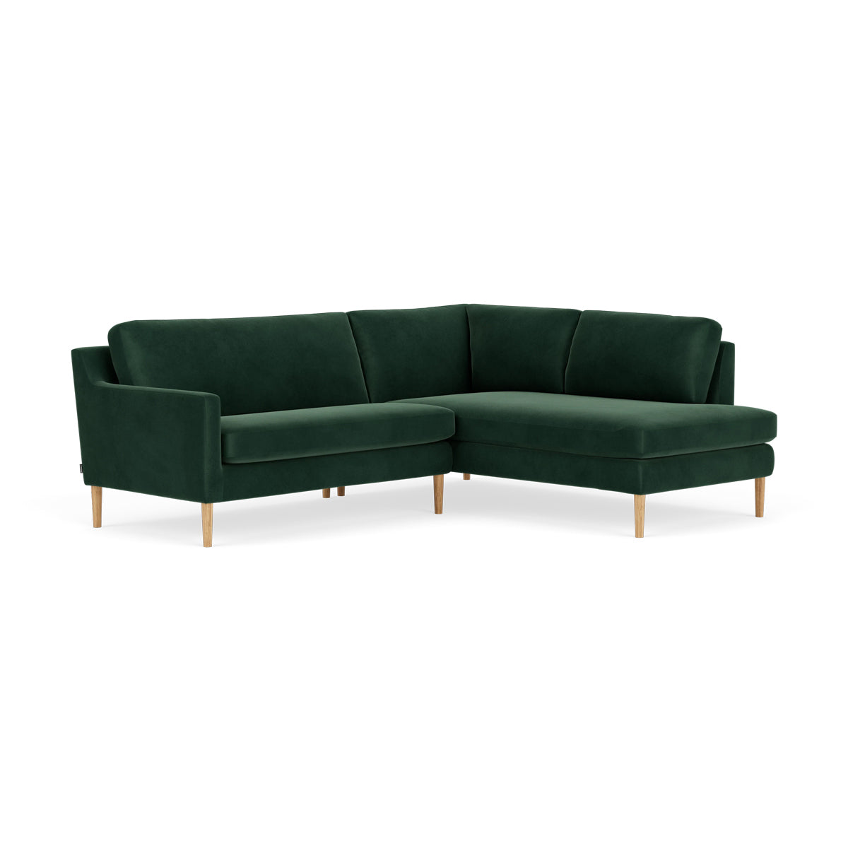 Luxury Velvet Right Corner Sofa - Modern Sectional Couch for Living Room, Small Space & Apartment | Comfortable & Stylish Home Decor