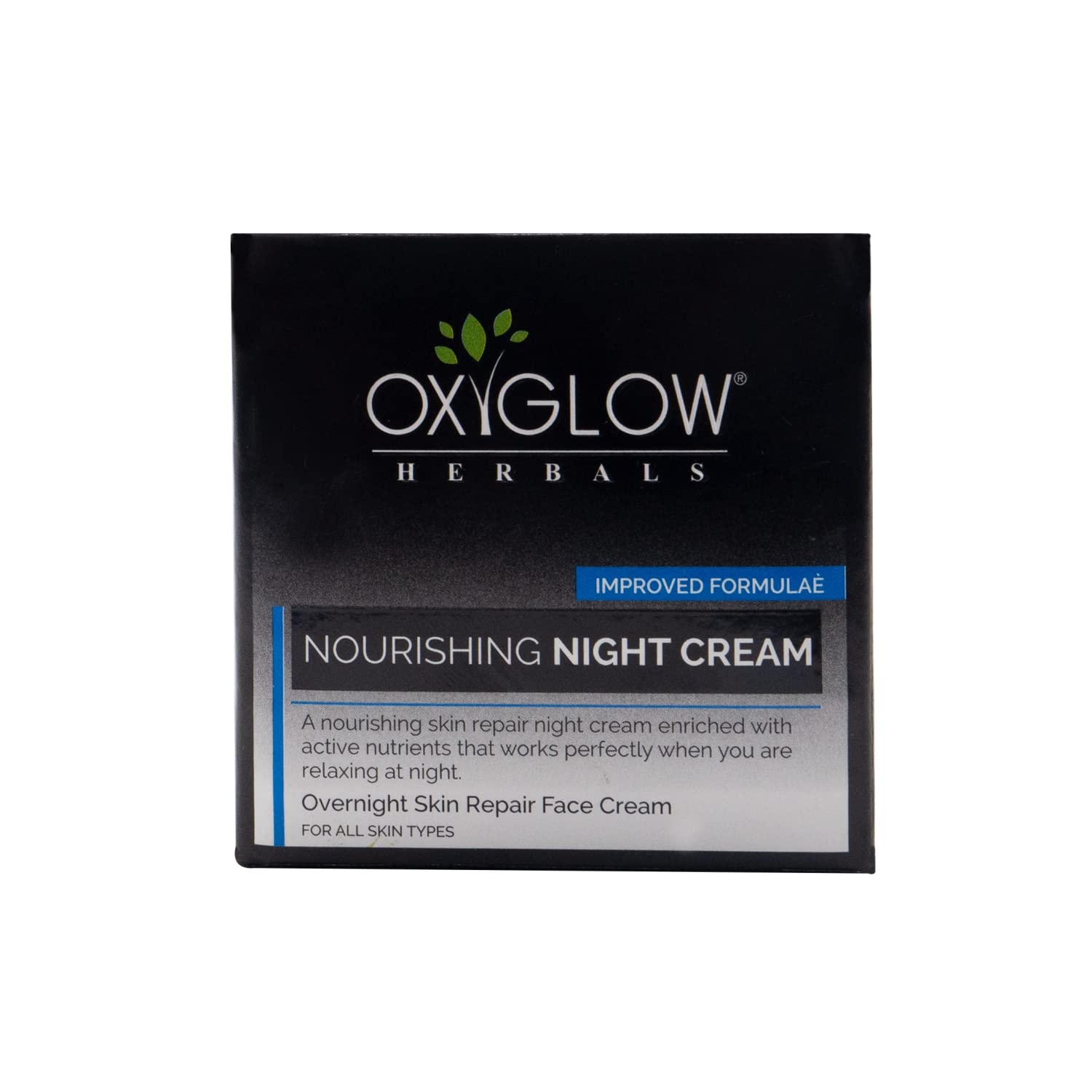 Oxyglow Nourishing Night Cream with Beeswax & Natural Oils for All Skin Types - 50G | Hydrating Body Moisturizer for Dry, Sensitive & Normal Skin | Perfect for Nighttime Skincare Routine & Post-Shower Hydration