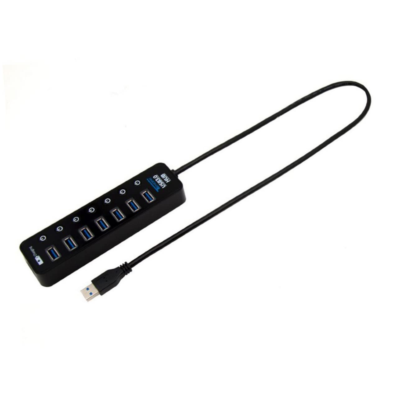 HEMOTON 7-in-1 USB Hub with Phone Stand - Perfect for Office & Home Desk Setup