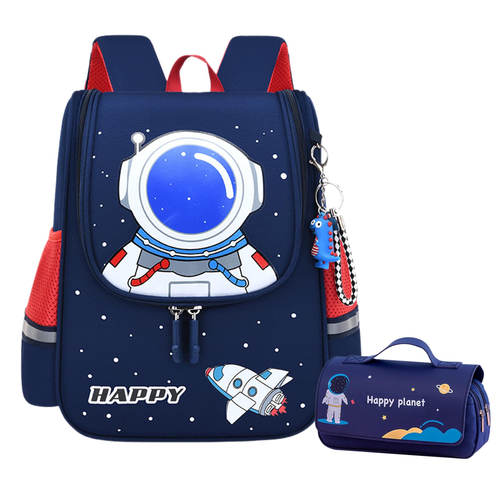Kids Backpack for Boys 2-4 Years - Astronaut Themed School Backpack for Toddlers | Durable & Lightweight Mochila Para Niños | Perfect for Preschool, Daycare & Travel Adventures