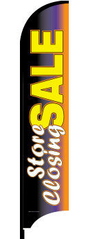 Feather Flag Banner - Store Closing Sale Sign (Flag Only) | Perfect for Retail Stores, Liquidation Events & Business Promotions
