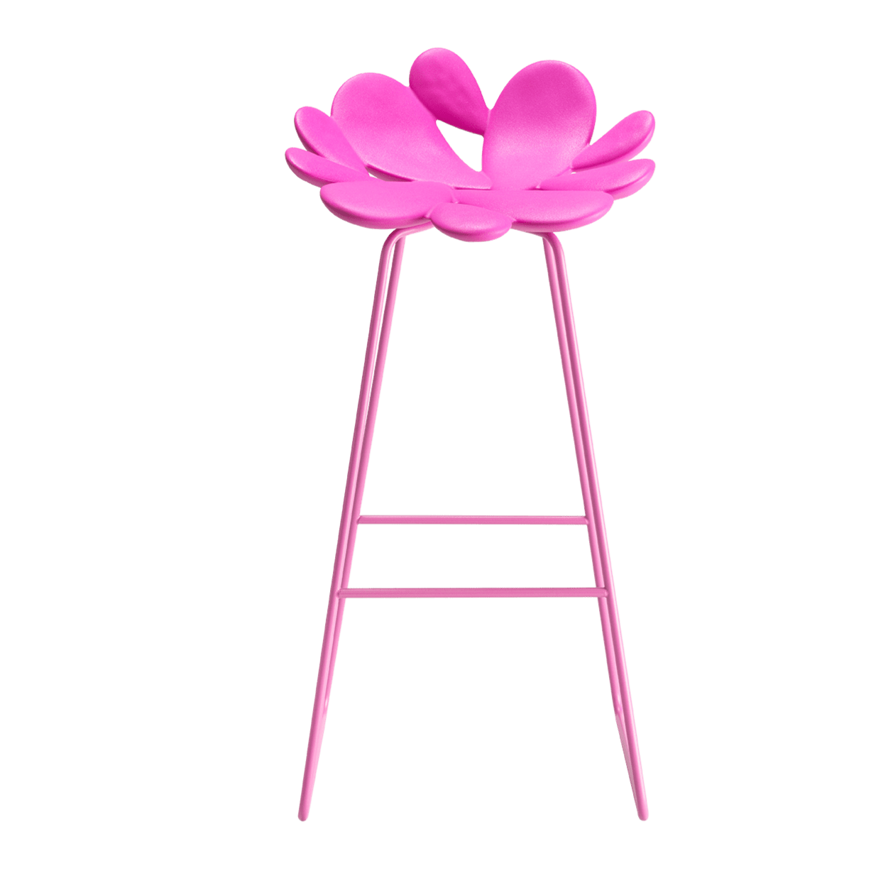 Qeeboo Filicudi Stool - Modern Designer Bar Stool for Kitchen, Dining & Living Room - Lightweight Plastic Chair for Home & Office Decor