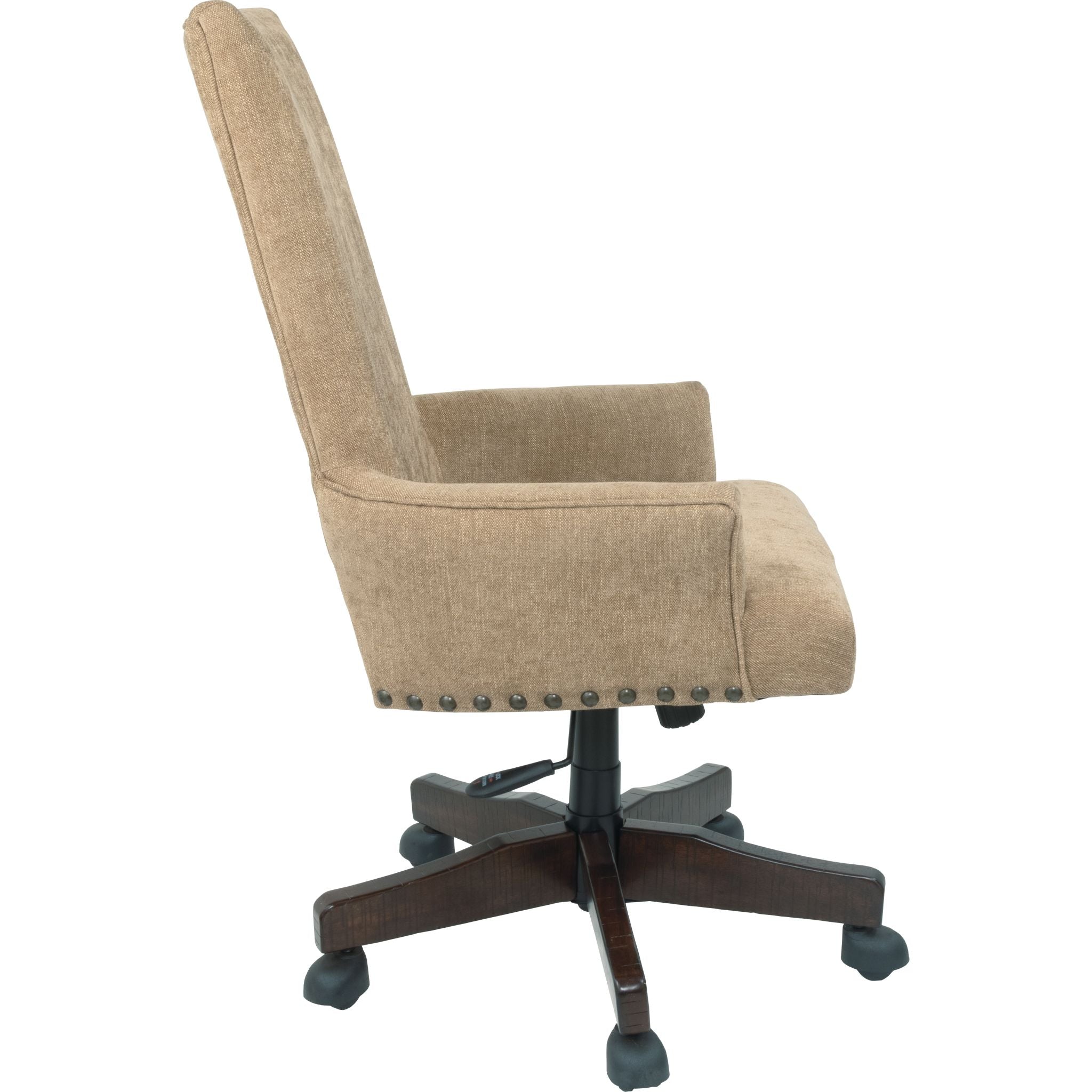 Baldridge Ergonomic Office Chair - Light Brown Leather Executive Desk Chair for Home & Office Comfort - Perfect for Long Work Hours & Gaming Sessions