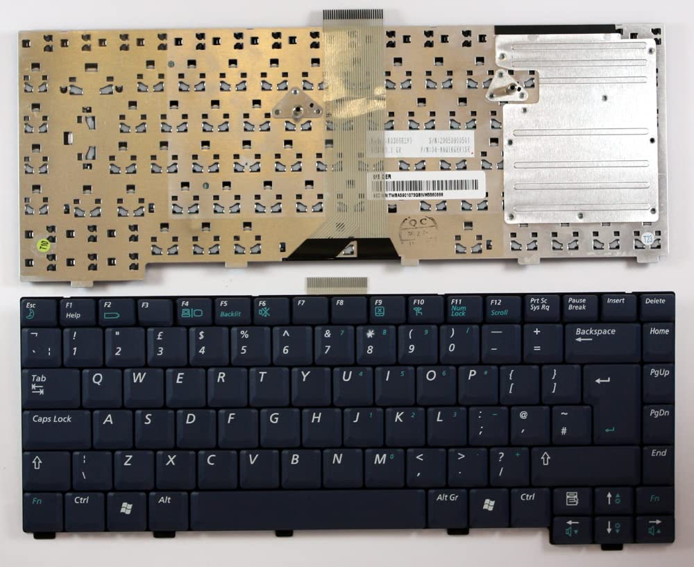 UK Layout Blue Replacement Laptop Keyboard Compatible with Samsung P40 - Ergonomic Design for Comfortable Typing | Perfect for Office Work, Gaming & Programming