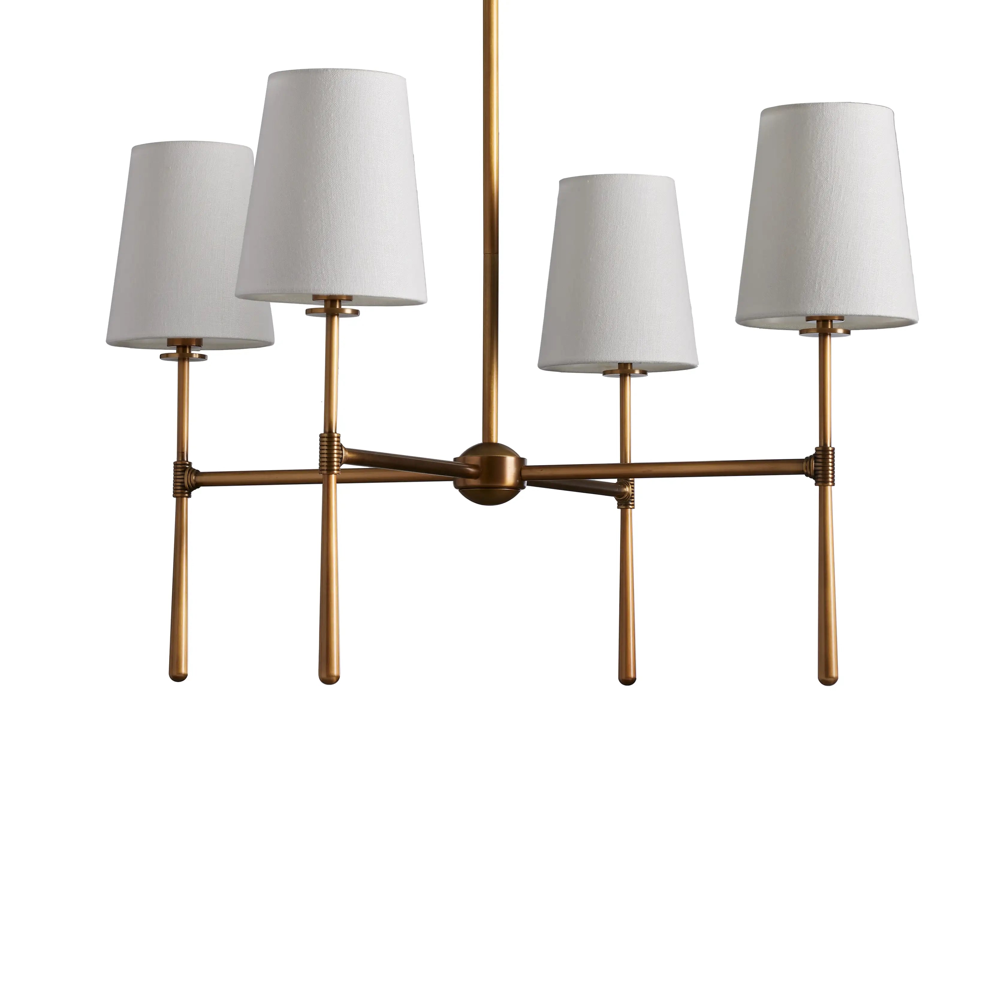 Rhodes Round Chandelier - Modern Crystal Ceiling Light Fixture for Dining Room, Bedroom & Living Room Decor
