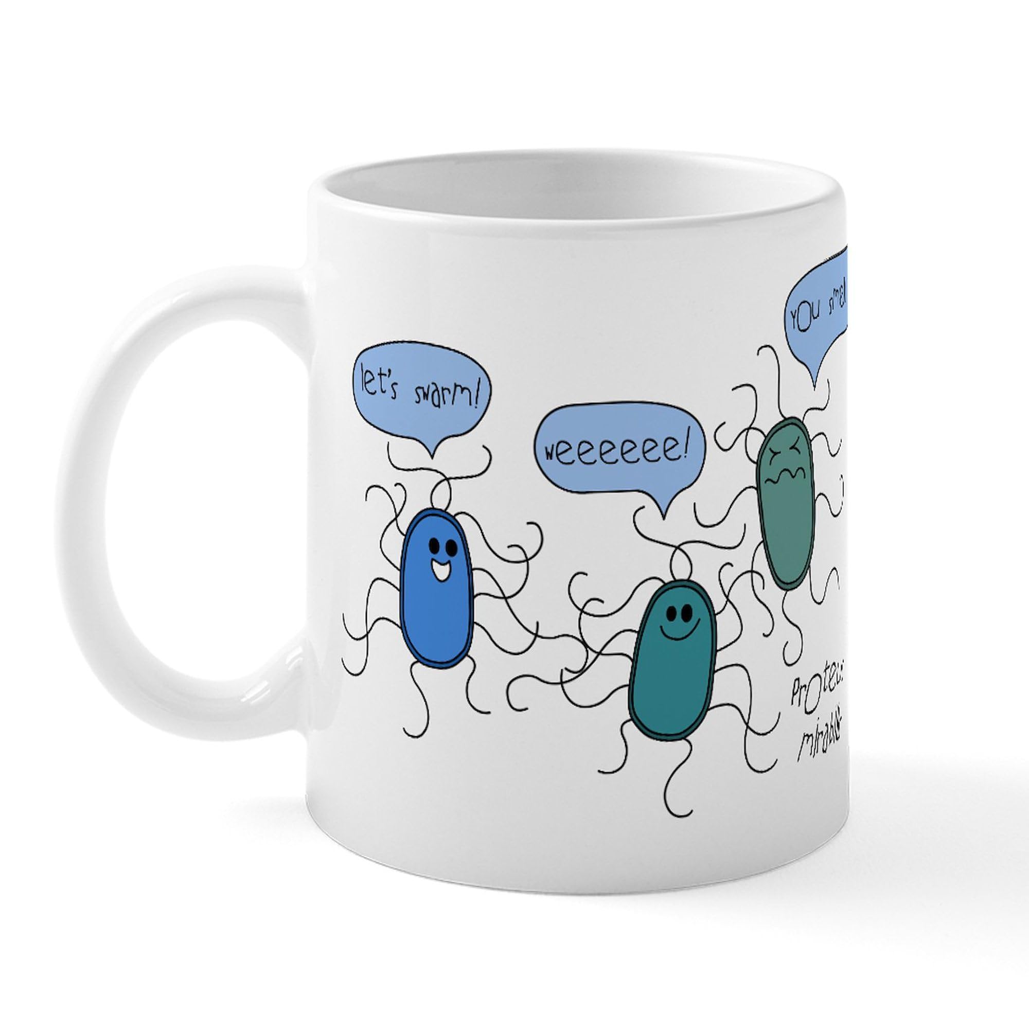 Proteus Mirabilis 11 oz Ceramic Coffee Mug (325 ml) - Unique Science Themed Cup for Coffee, Tea & Hot Drinks - Perfect for Home, Office & Gifts