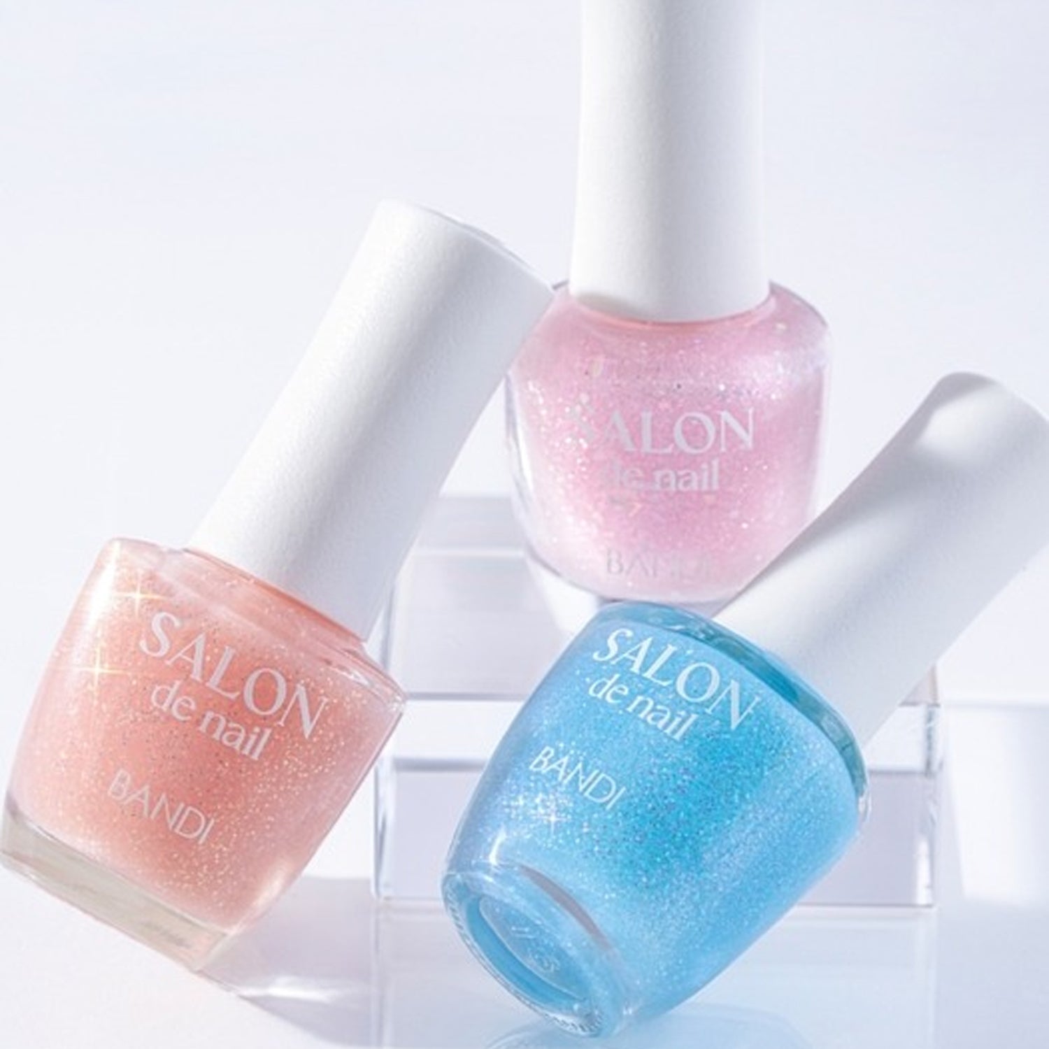 BANDI Salon Nail Glitter Polish - 7ml Bottle, 11 Vibrant Colors for Manicure & Pedicure - Perfect for Nail Art, DIY Home Salon, and Professional Use
