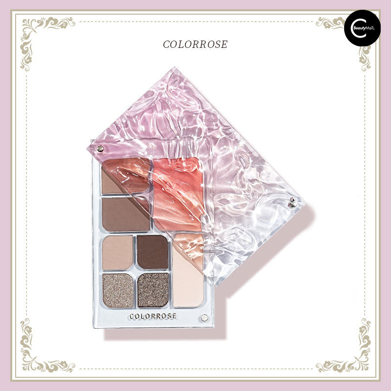 Colorrose Water Ripple All-in-One Makeup Palette - Eyeshadow Blush Highlighter Contour Kit for Professional & Everyday Makeup | Perfect for Travel, Bridal & Party Looks