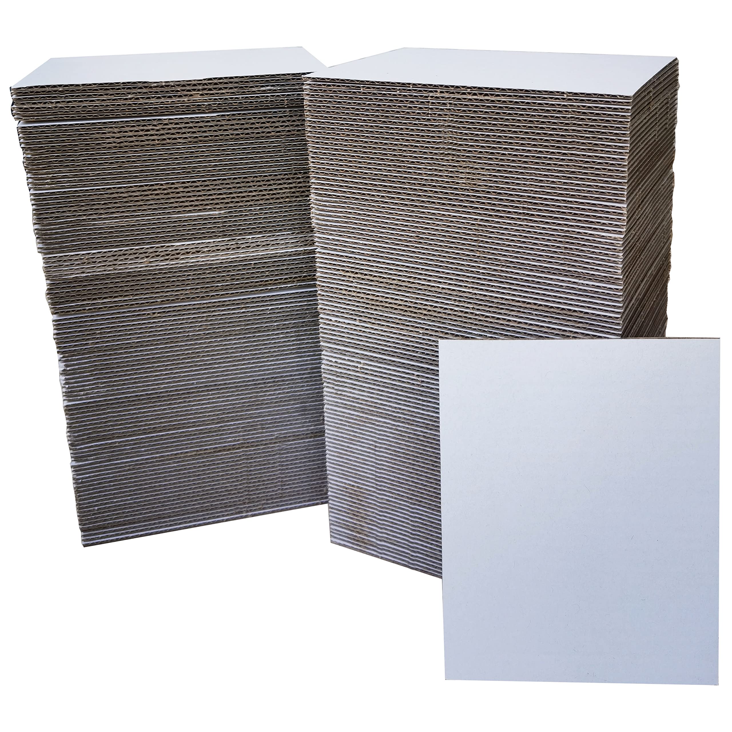 200 Packs 3.5x4.5 Inch White Corrugated Cardboard Sheets - Premium Bulk Cardboard Inserts for Sports Cards, Trading Cards, Mail Stiffeners & Dividers - Perfect for Card Protectors, Folders & Secure Shipping