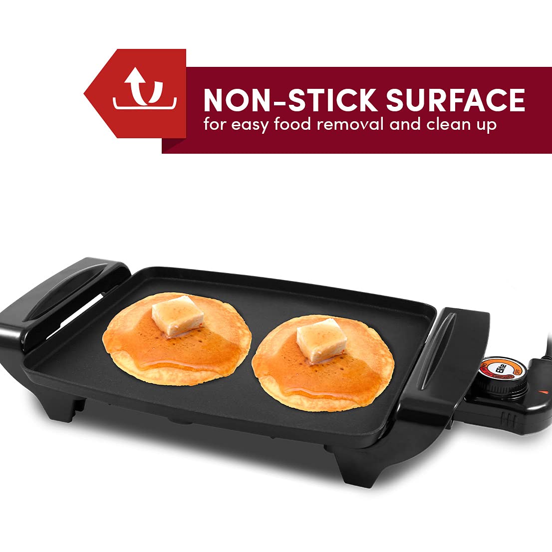 Elite Gourmet EGR2722A Electric Griddle - 10.5