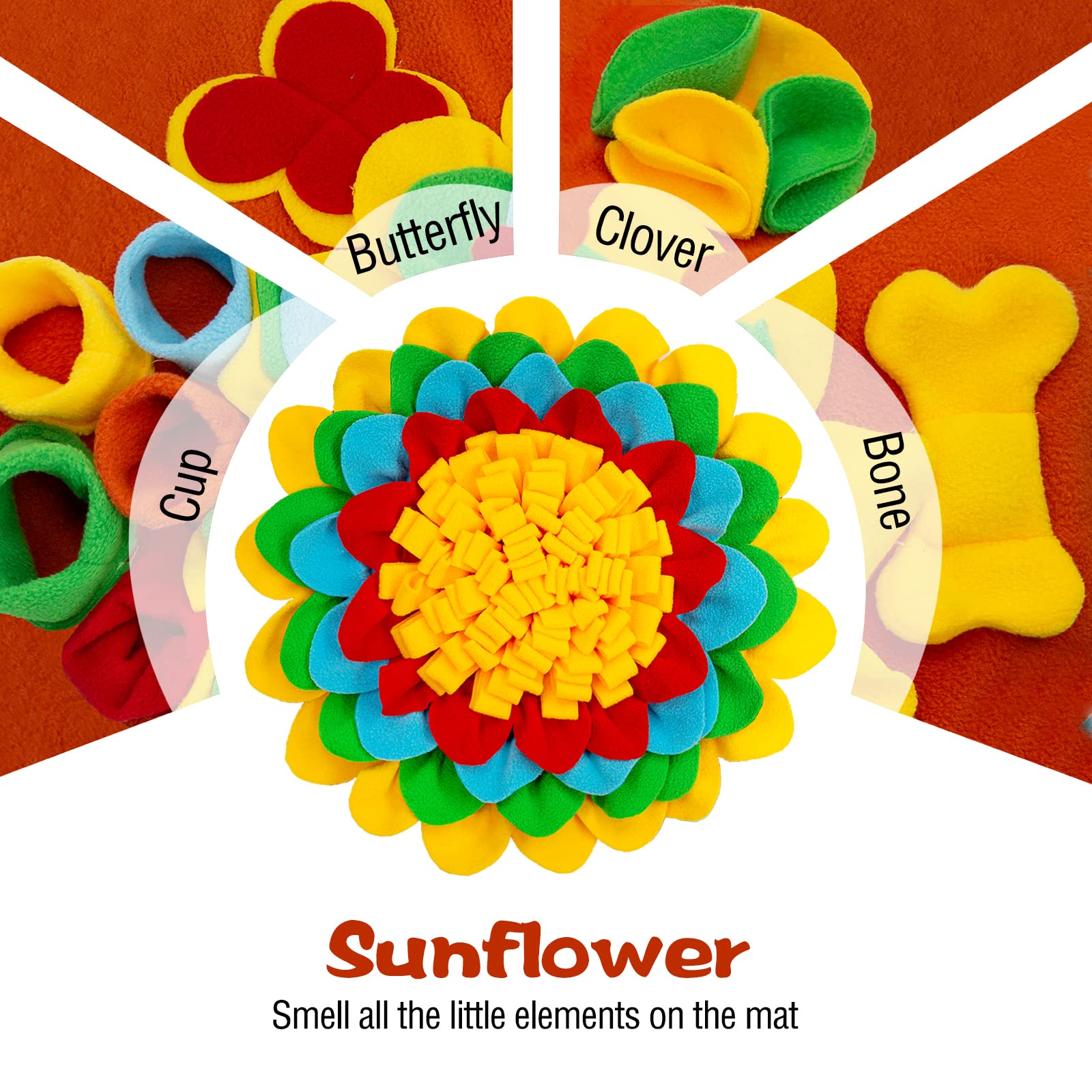 Snuffle Mat for Dogs - Interactive Puzzle Toy for Small & Medium Breeds - Non-Slip, Durable Pet Feeding Mat Encourages Natural Foraging - Portable Treat Dispenser (Blue) - Perfect for Mealtime Enrichment & Slow Feeding