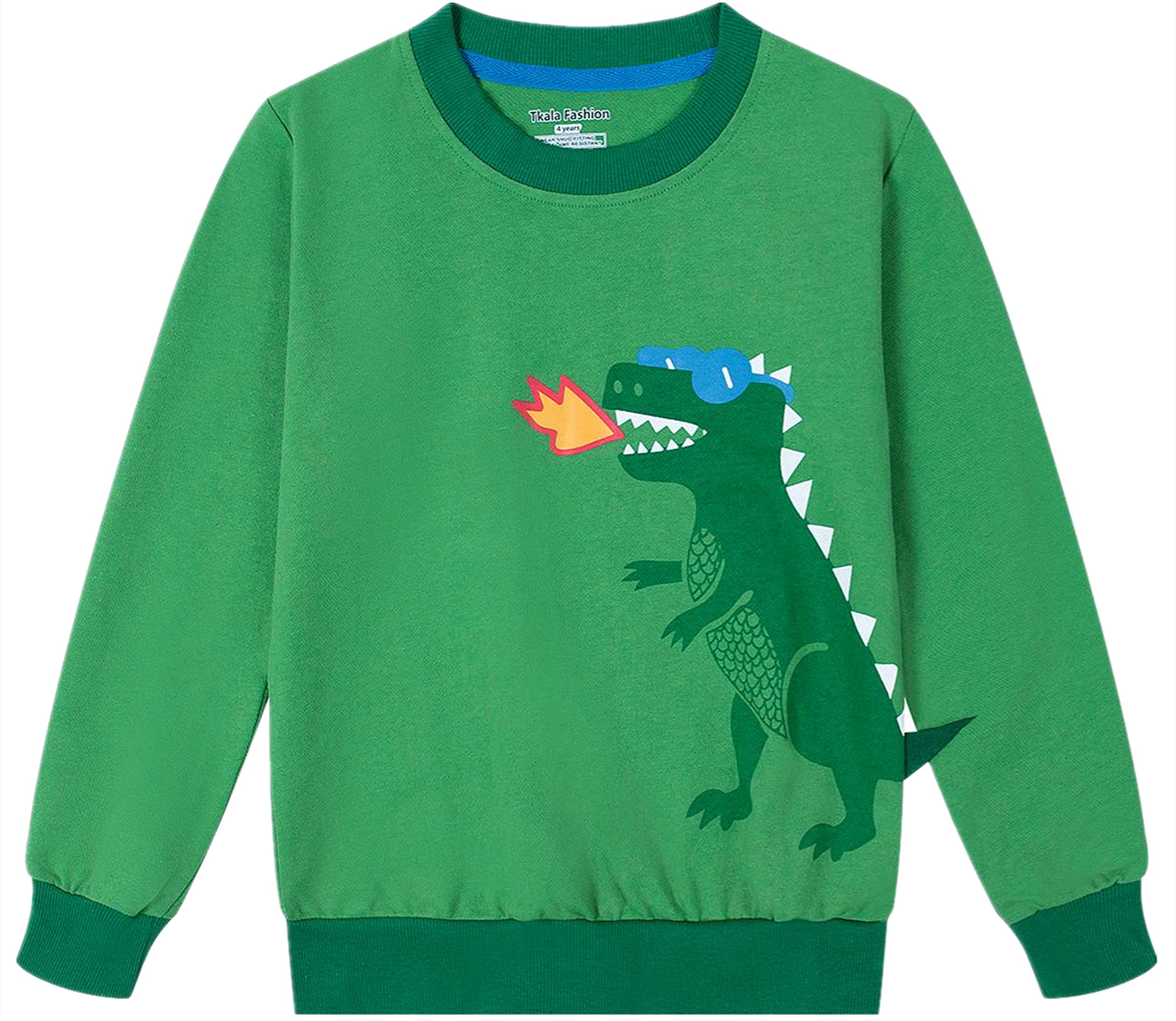 Tkala Boys' Long Sleeve Sweatshirt Pullover - Winter Crewneck Toddler Clothes for Boys 2-4T - Cozy Casual Wear for Playdates & Outdoor Activities