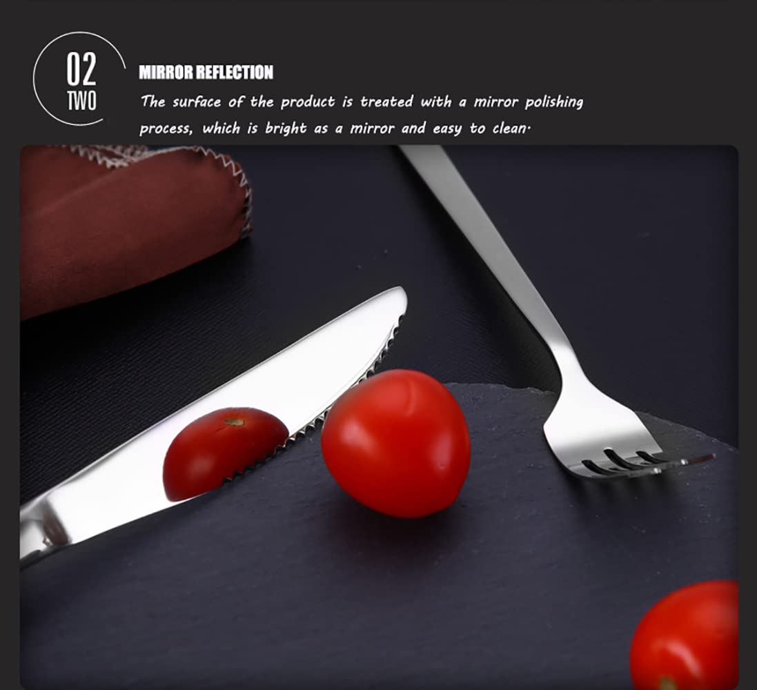 32-Piece Stainless Steel Silverware Set - Service for 8, Mirror Polish Flatware Cutlery Set for Home & Restaurant Use - Dishwasher Safe - Perfect for Dinner Parties, Weddings & Everyday Dining