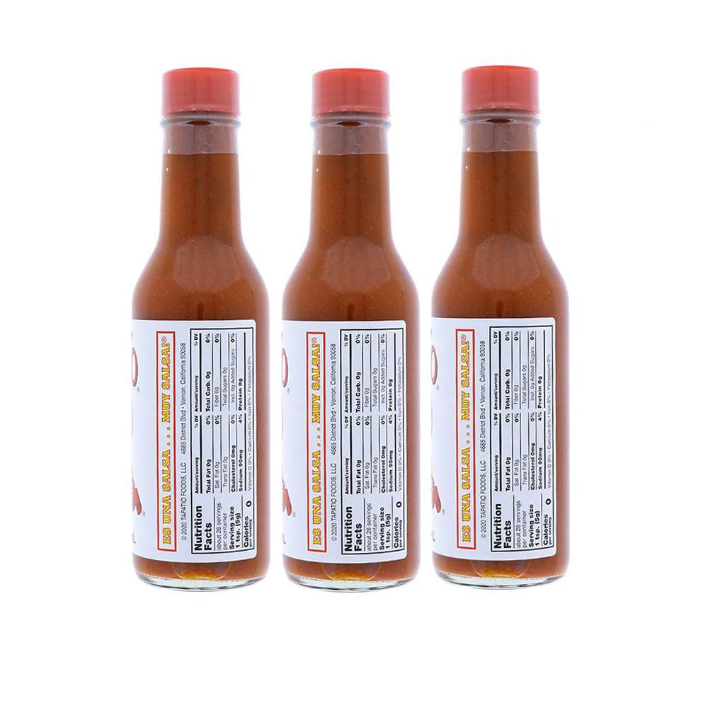 Tapatio Hot Sauce - Original 5 oz Glass Bottles (3-Pack) - Authentic Mexican Salsa Picante - Perfect for Tacos, Nachos & Spicy Food Lovers