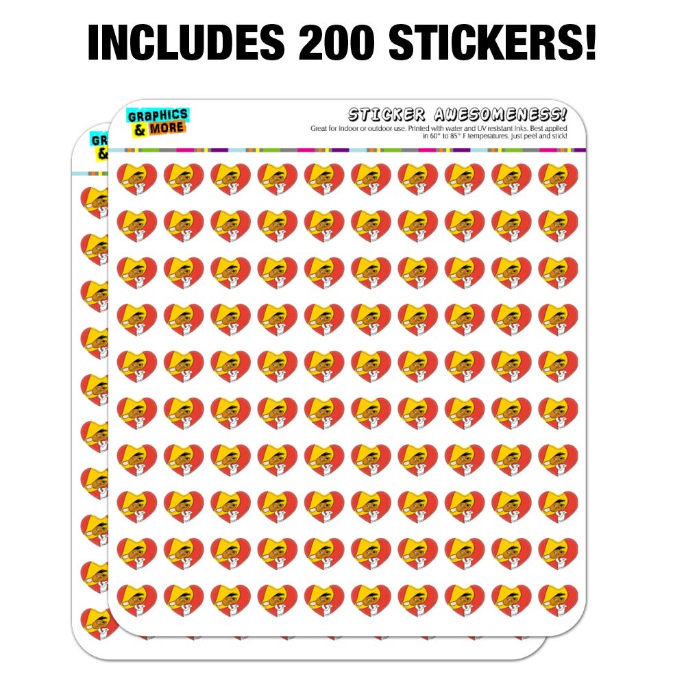Looney Tunes Speedy Gonzales Heart Shaped Planner Stickers - Cute Cartoon Calendar & Scrapbook Decoration for Journals, DIY Crafts, Bullet Journals & School Supplies